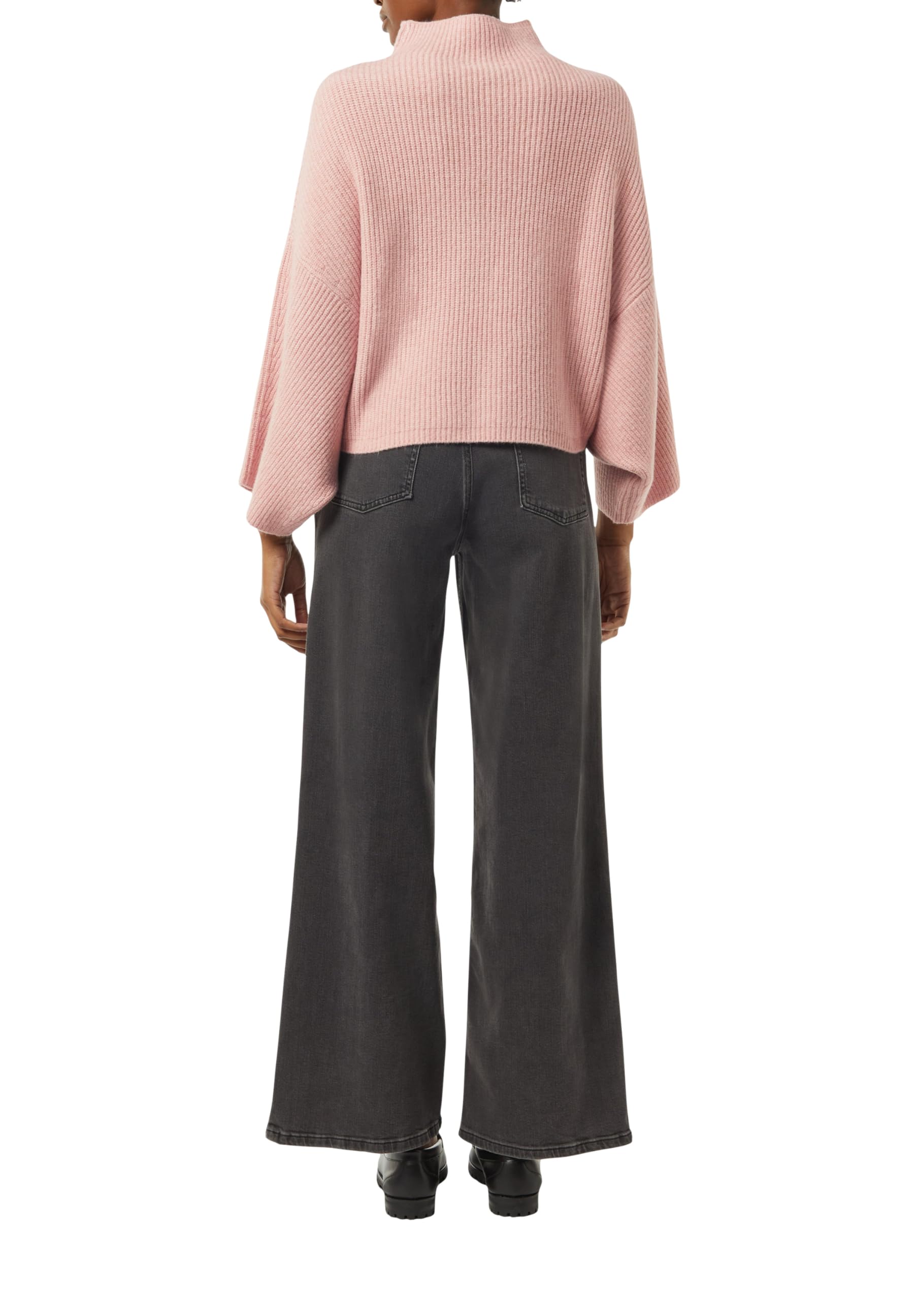 comma-ponchos-strick-poncho-mit-stehkragen-gr-m-perlmuttrosa image 2