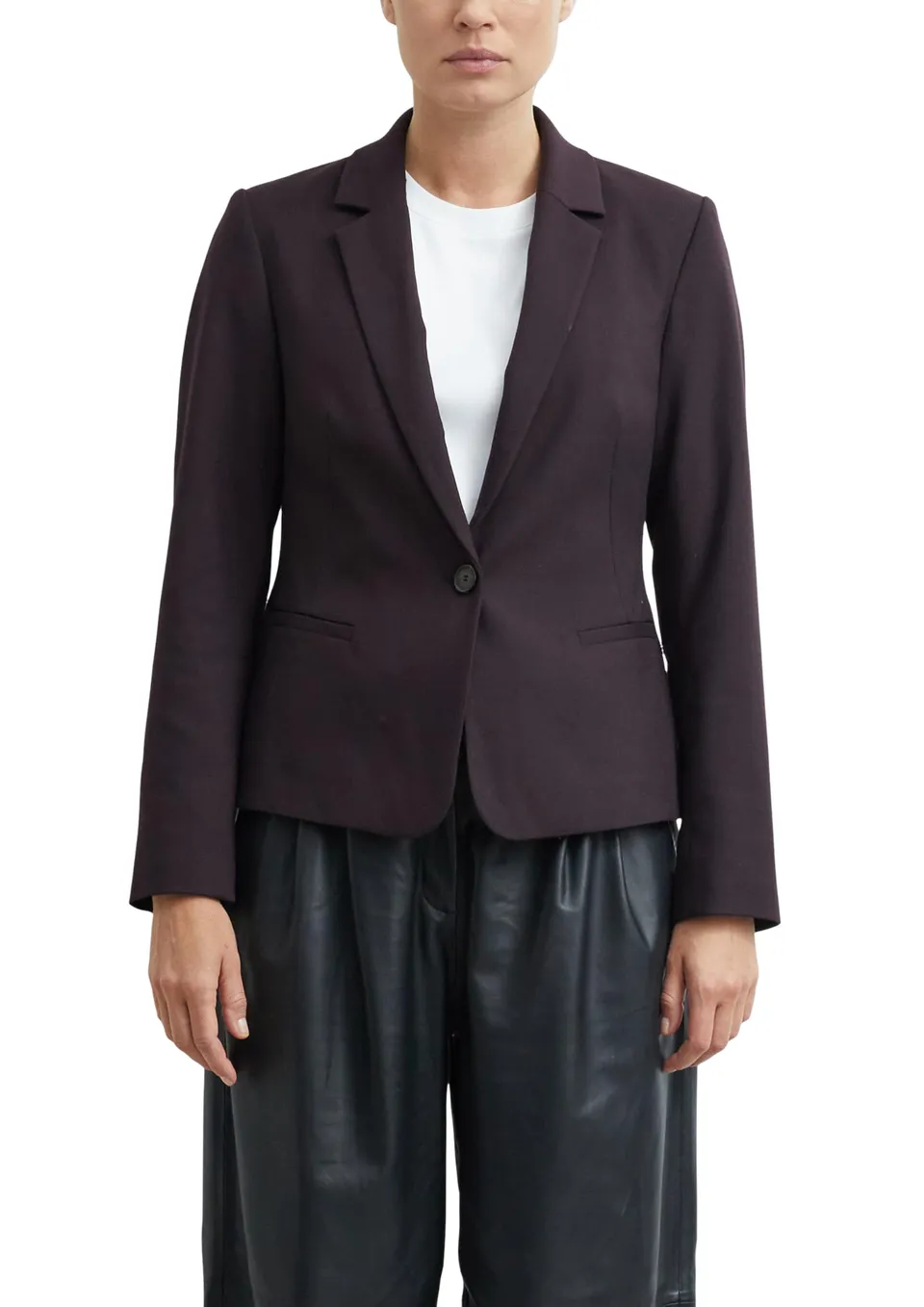 comma-blazer-antailliert-langarm-lila-gr-48 image 1