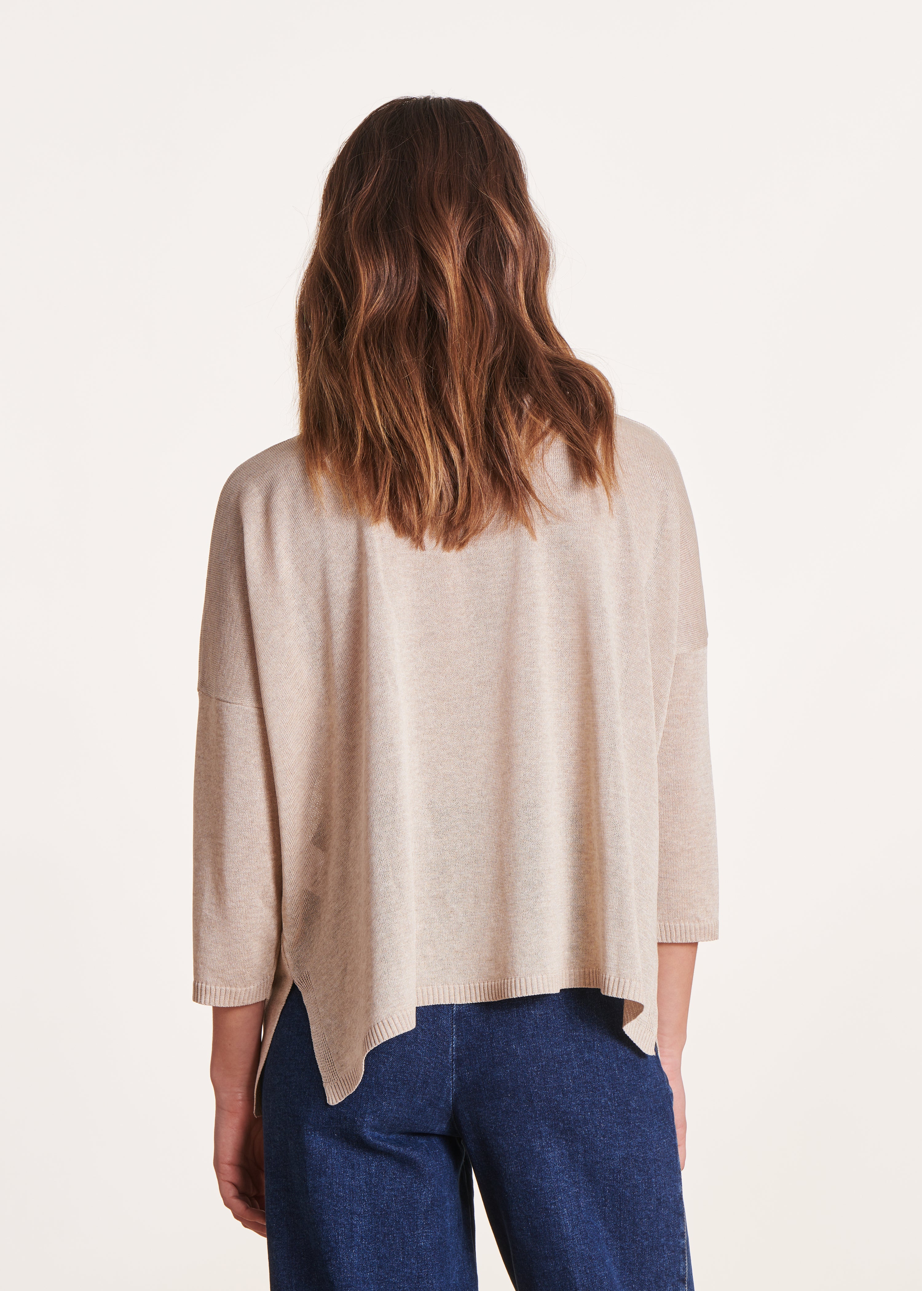 la-f-e-marabout-e-selfix-pullover-gold-oversize-3-4-arm image 3