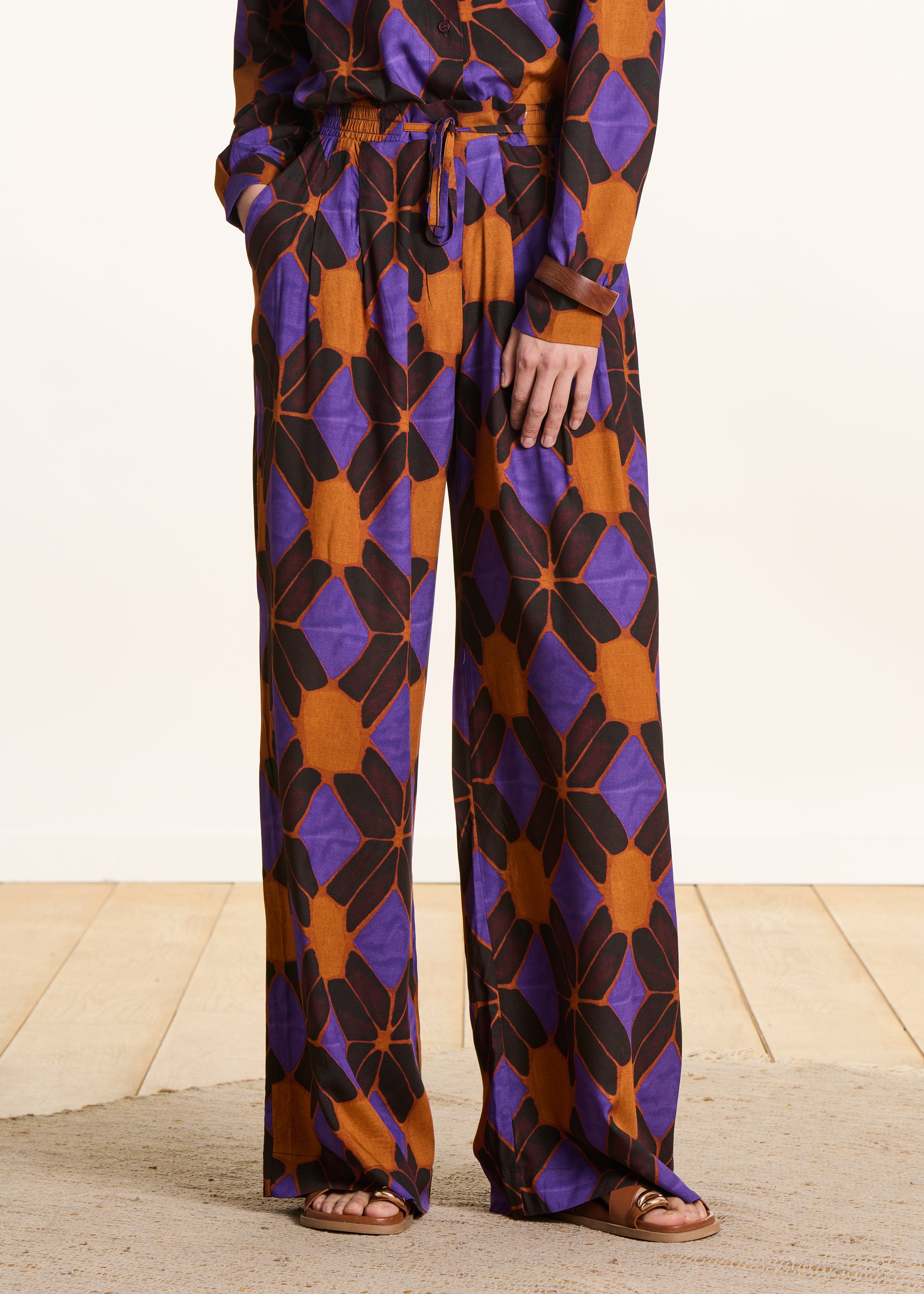 la-f-e-marabout-e-hose-orange-violett-weit-mit-print image 2
