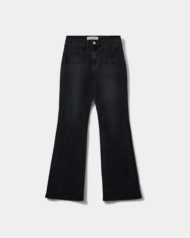 sofie-schnoor-women-firenzesw-flare-jeans-washed-black image 1