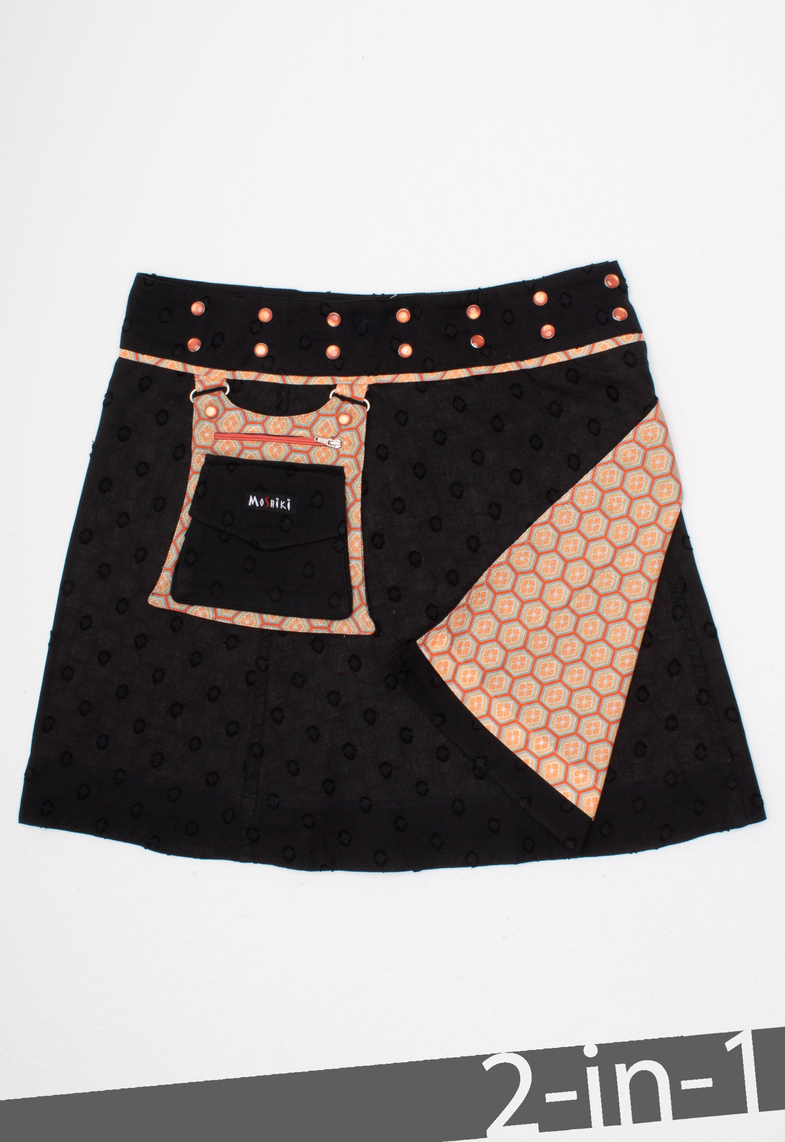 moshiki-hot-cookie-10-wickelrock-schwarz-45-cm-wendbar image 1
