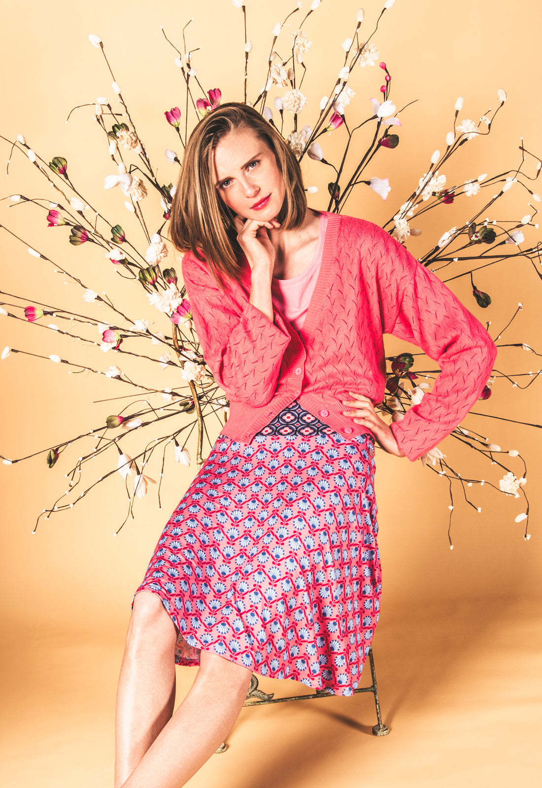 moshiki-tamani-i-101-strickjacke-flamingo-bio-baumwolle image 3