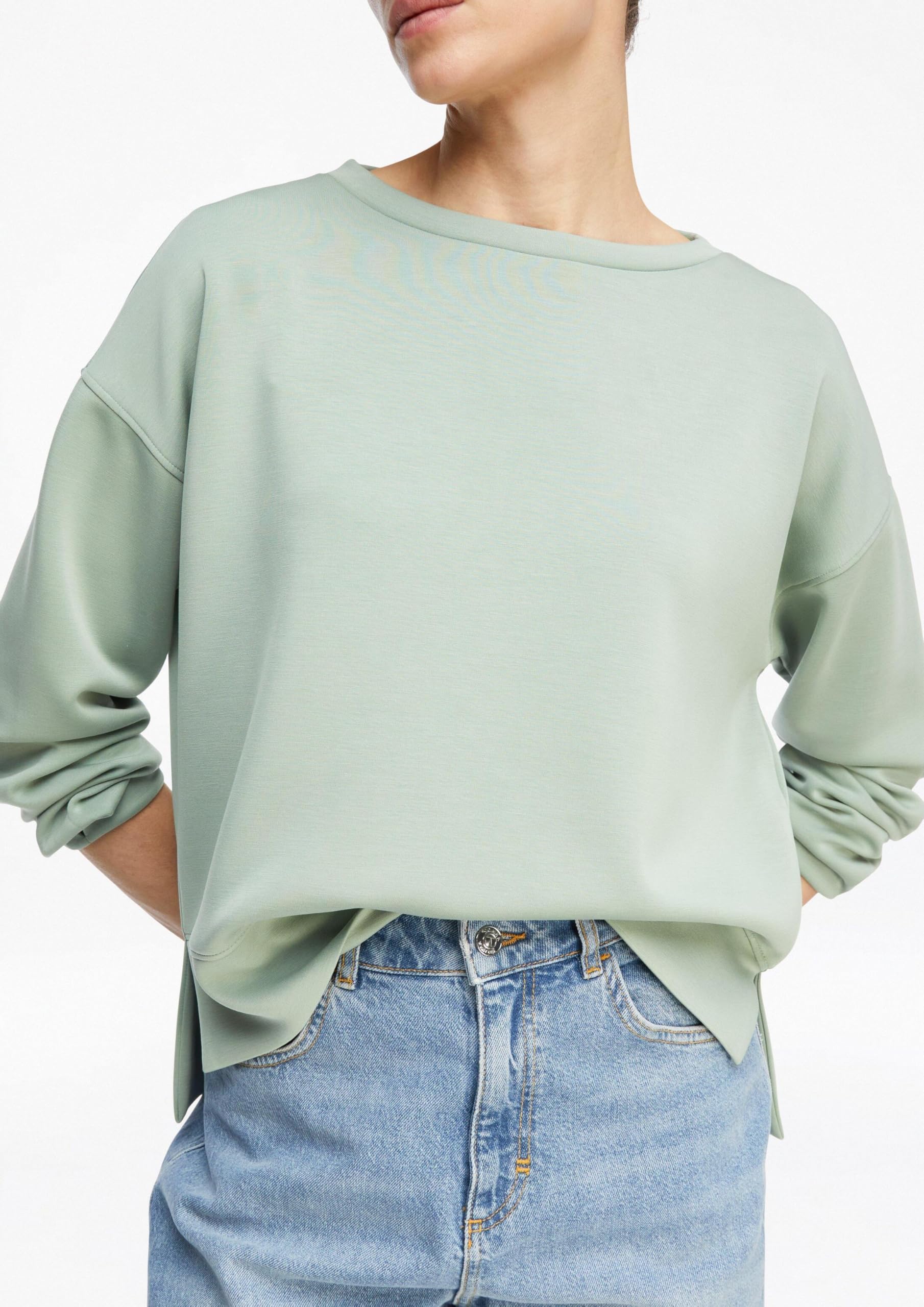 comma-sweatshirt-faltendetail-pastellgr-n-gr-e-36 image 3
