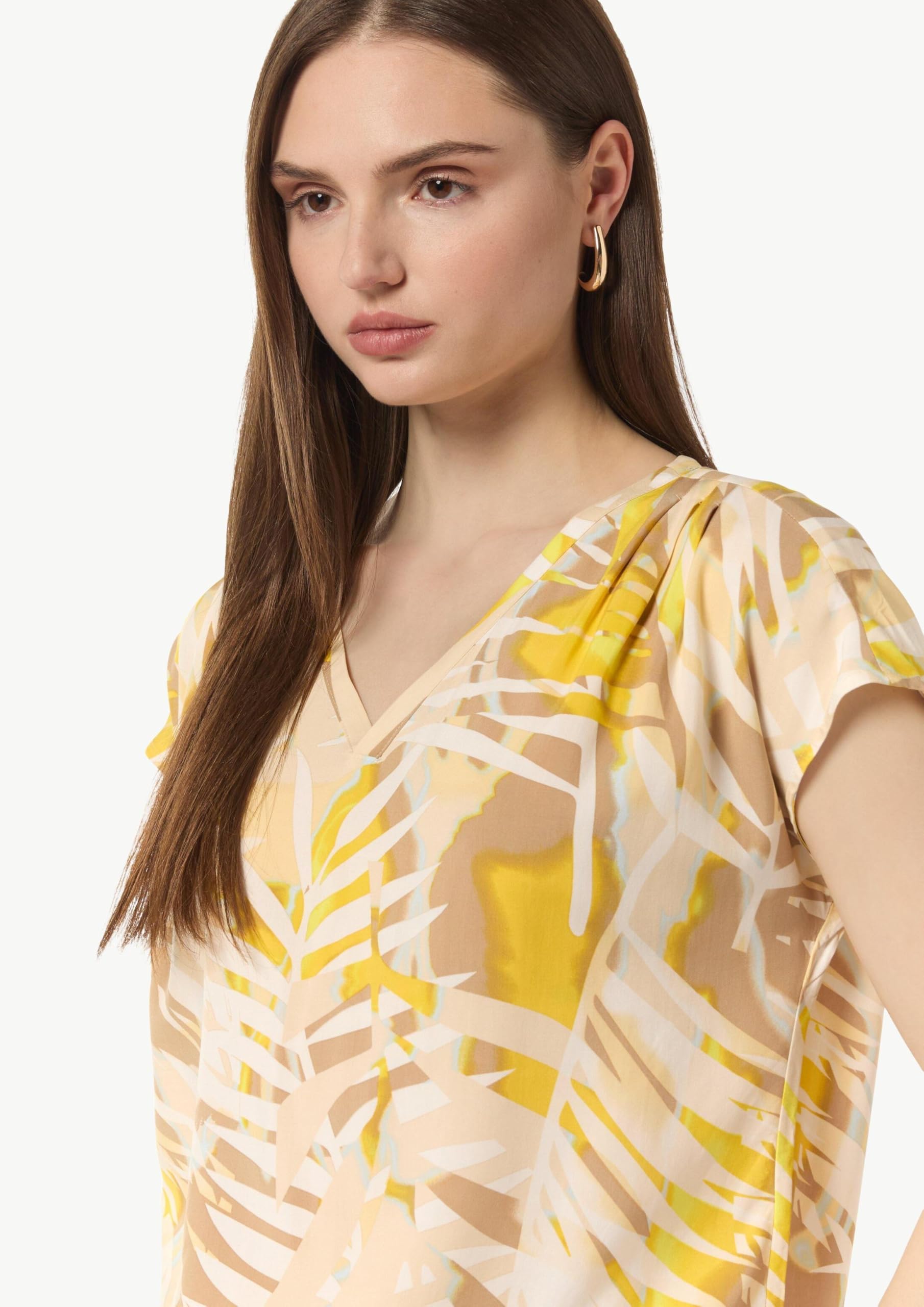 comma-blusenshirt-allover-print-gelb-bluse-gr-36 image 4