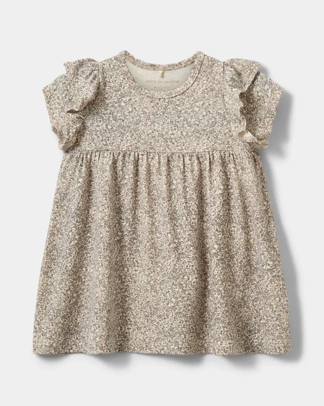 sofie-schnoor-kids-synnekb-kleid-aop-flower-modal-kurzarm image 1