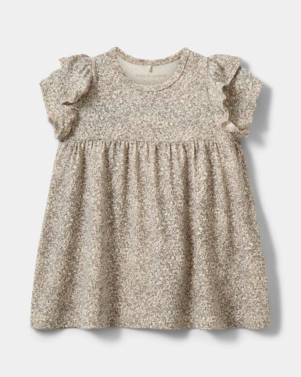sofie-schnoor-kids-synnekb-kleid-aop-flower-modal-kurzarm image 1