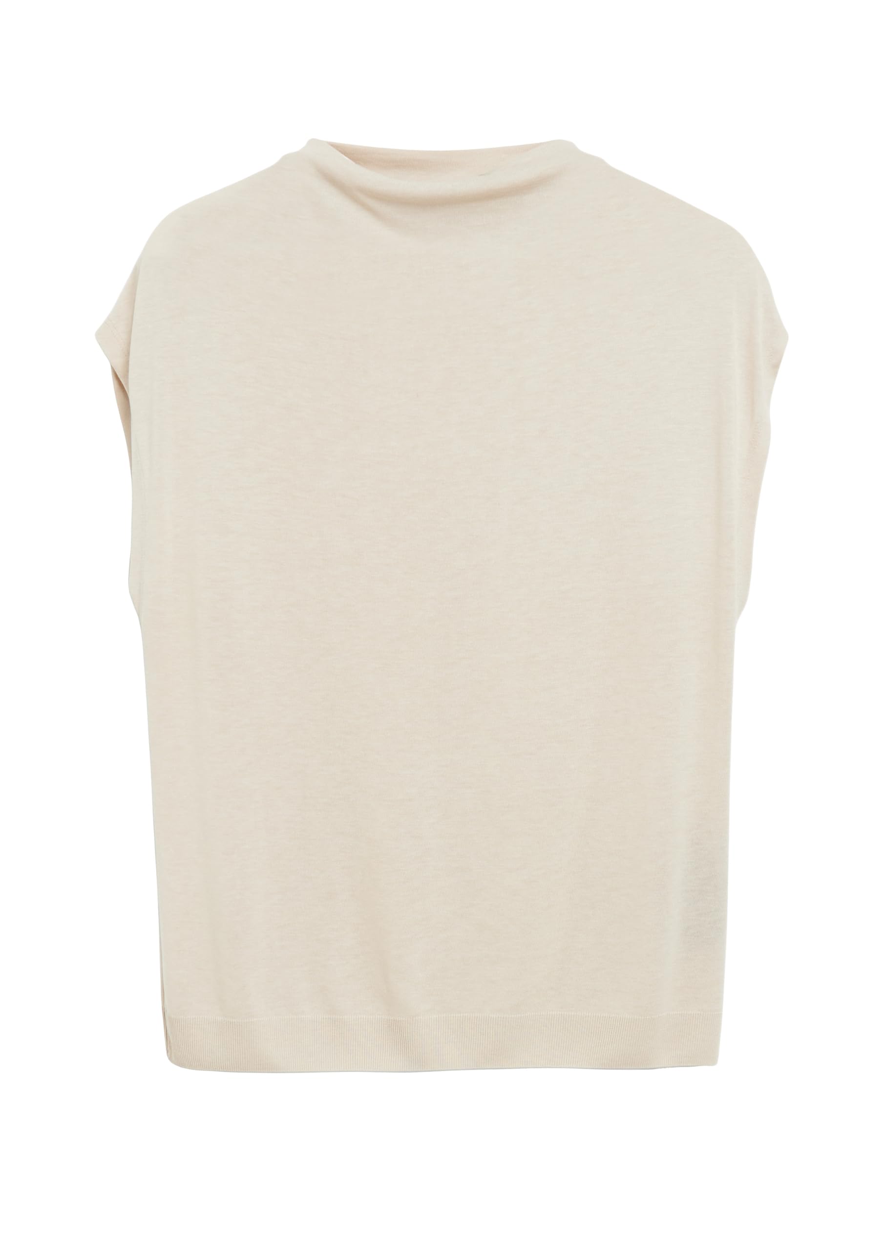 comma-t-shirt-mockneck-beige-kurzarm-gr-32 image 4