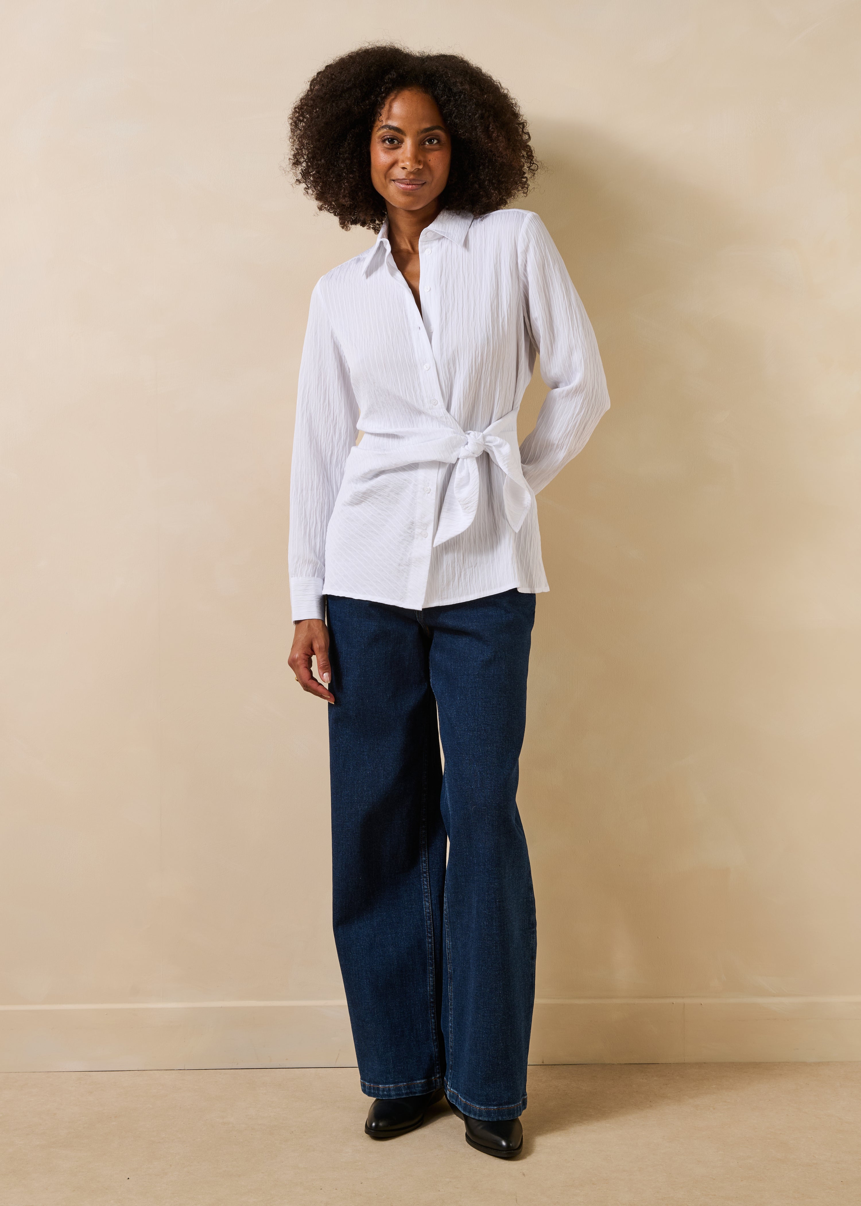 la-f-e-marabout-e-famous-bluse-wei-streifen-viskose image 2