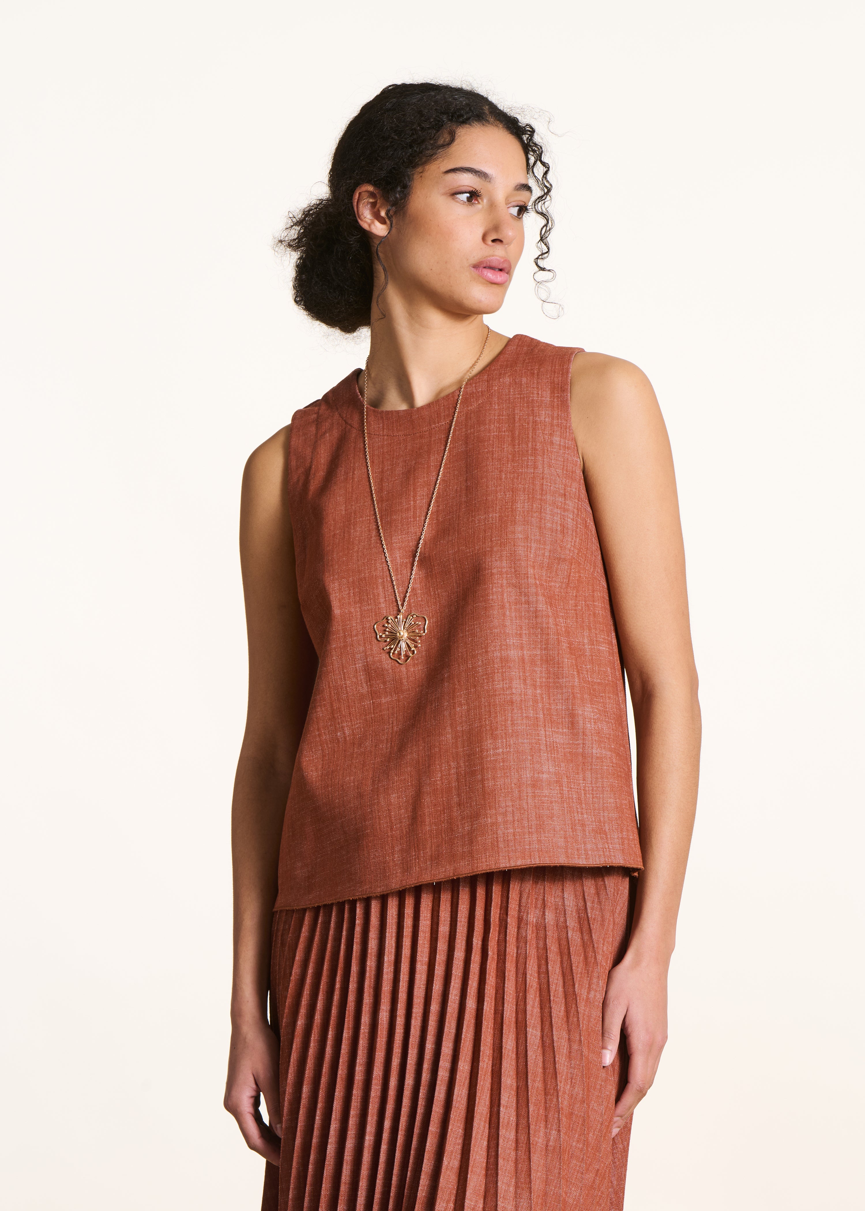 la-f-e-marabout-e-top-denim-terracotta-gr-34 image 1