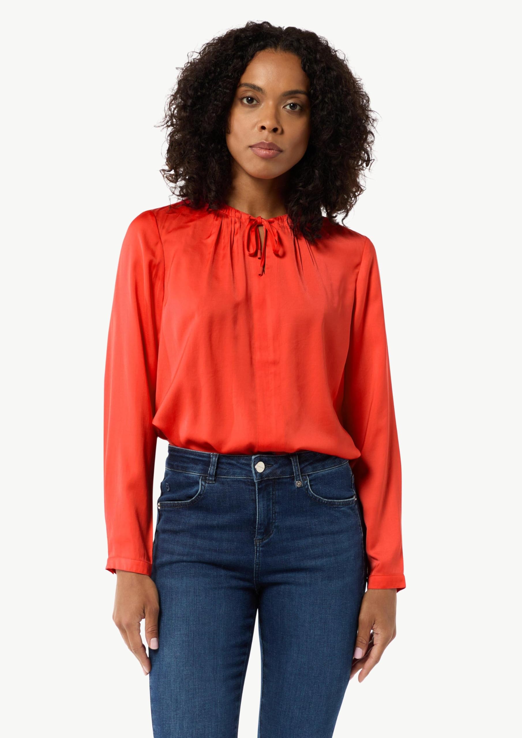 comma-tunikabluse-satin-relaxed-fit-damen image 5