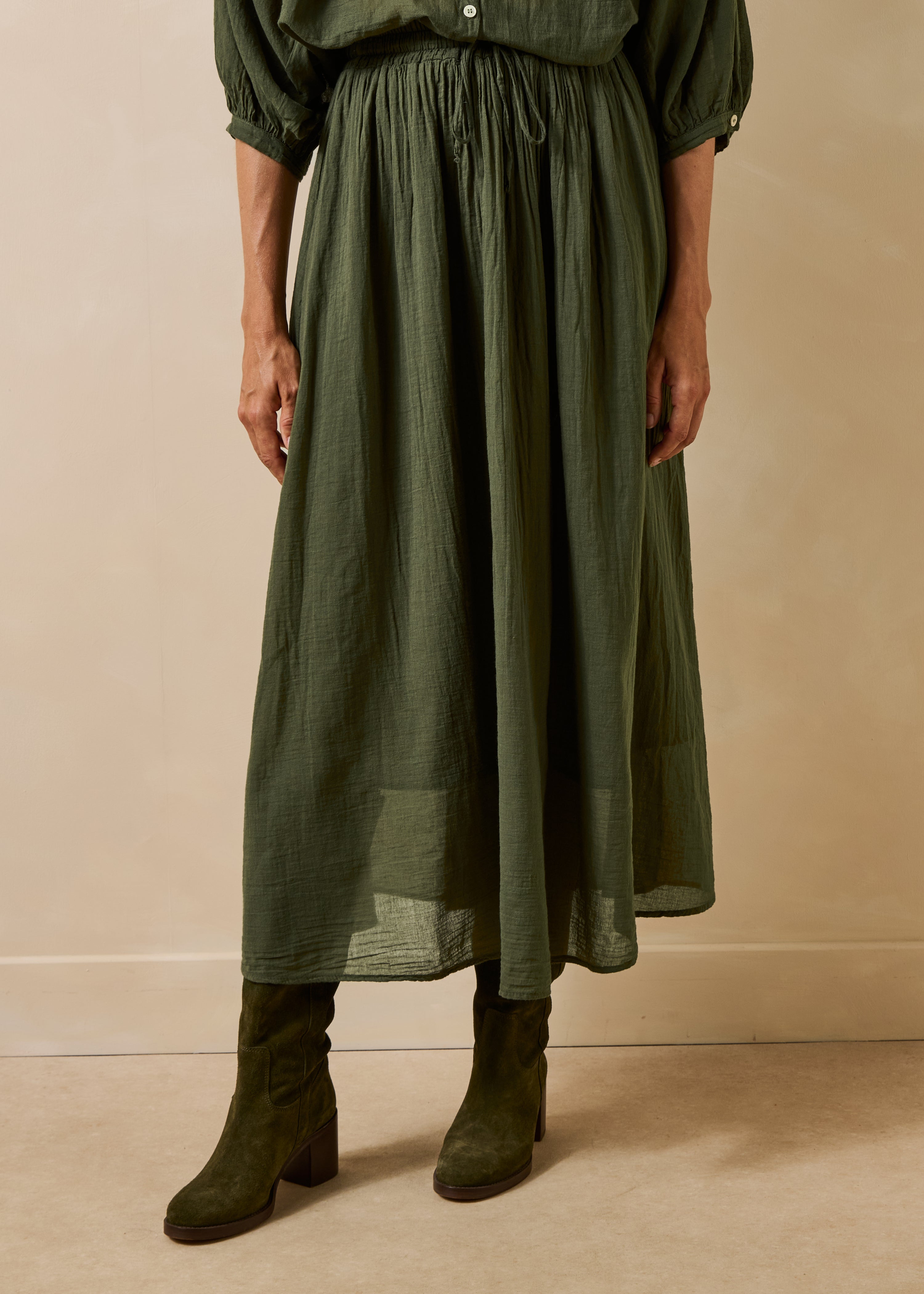 la-f-e-marabout-e-forena-rock-khaki-lang-baumwolle image 2