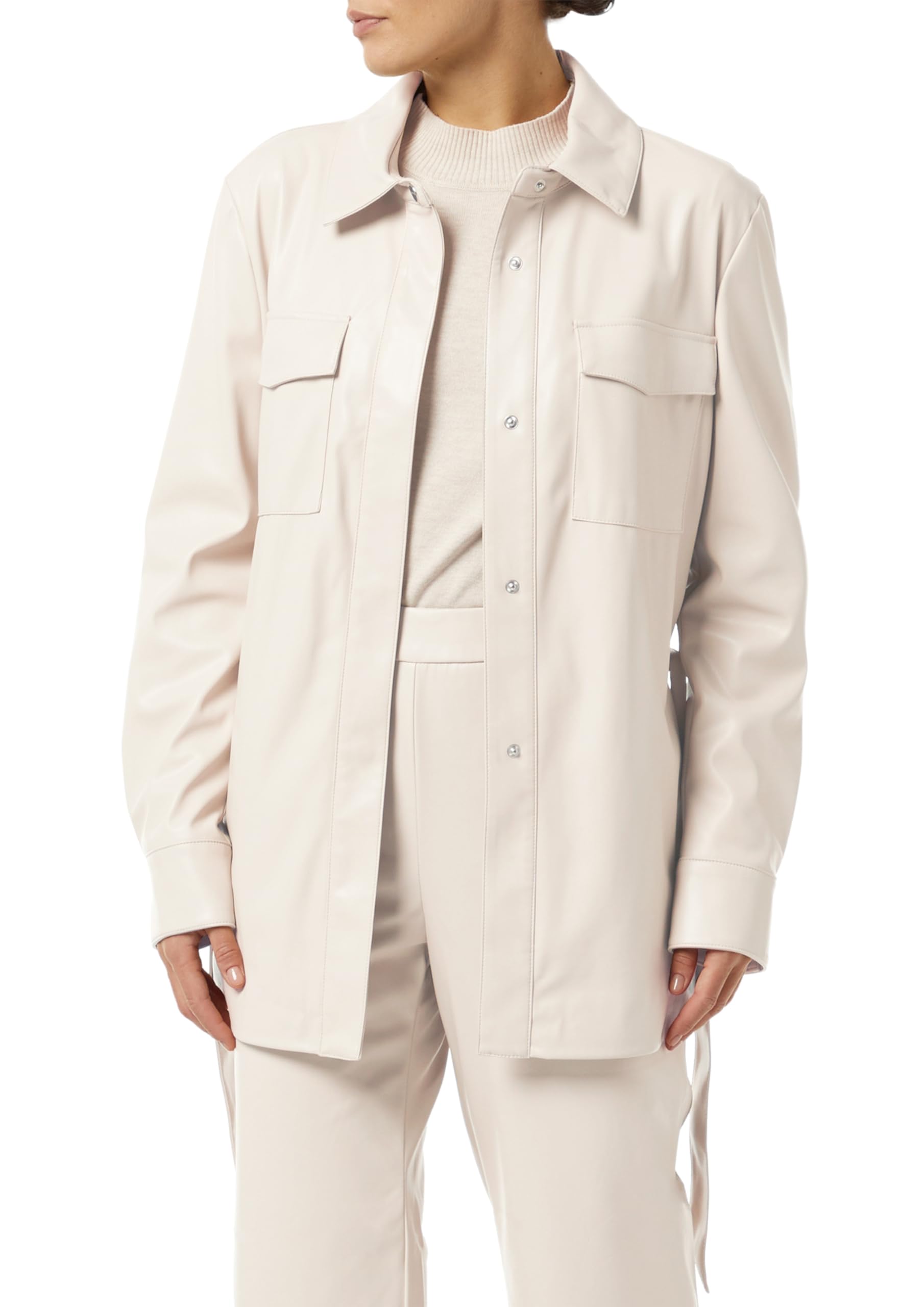 comma-overshirt-jacke-damen-gr-40-lederoptik-g-rtel image 1