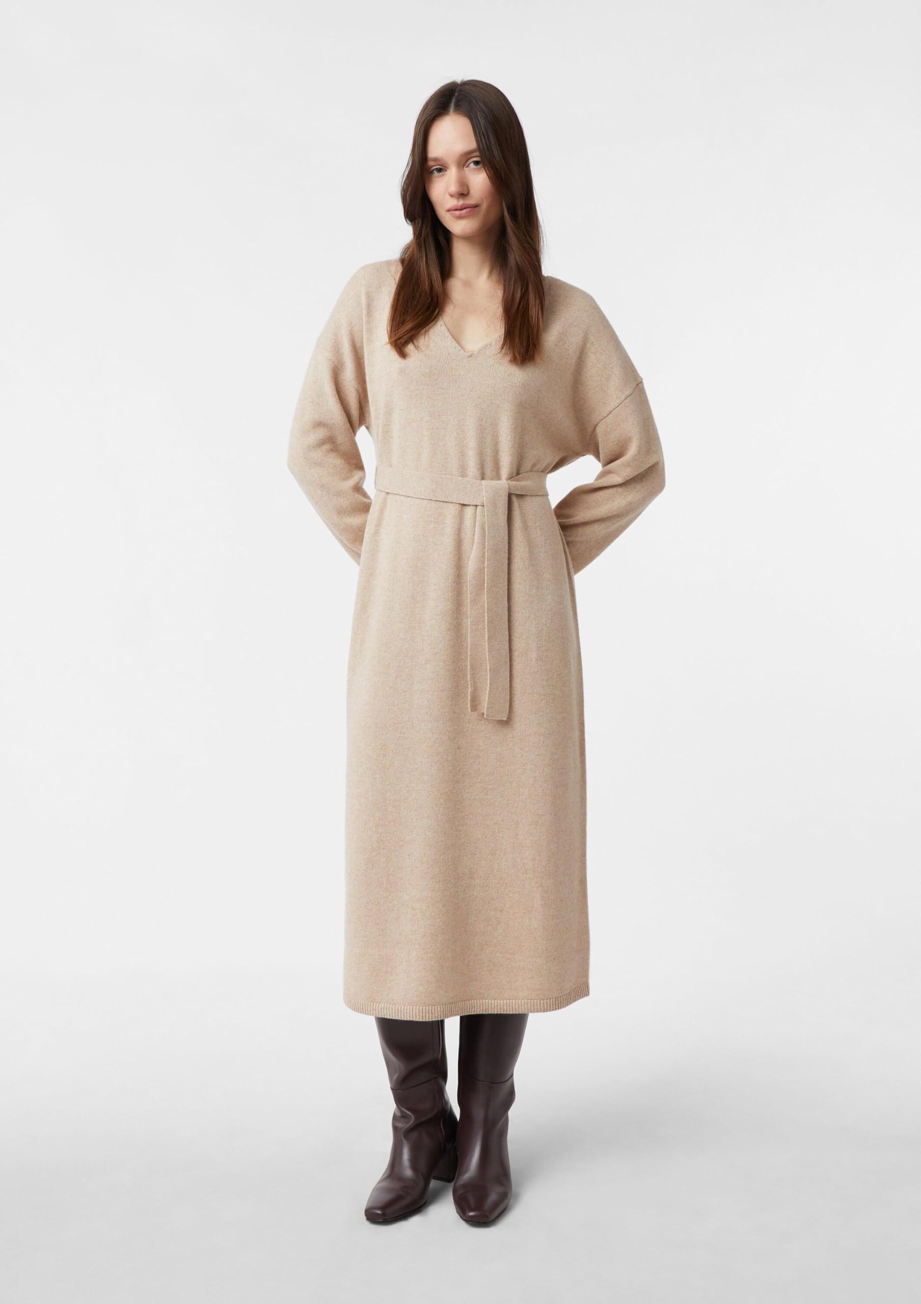 comma-midi-kleid-wollmix-relaxed-fit-gr-e-34-mit-g-rtel image 7