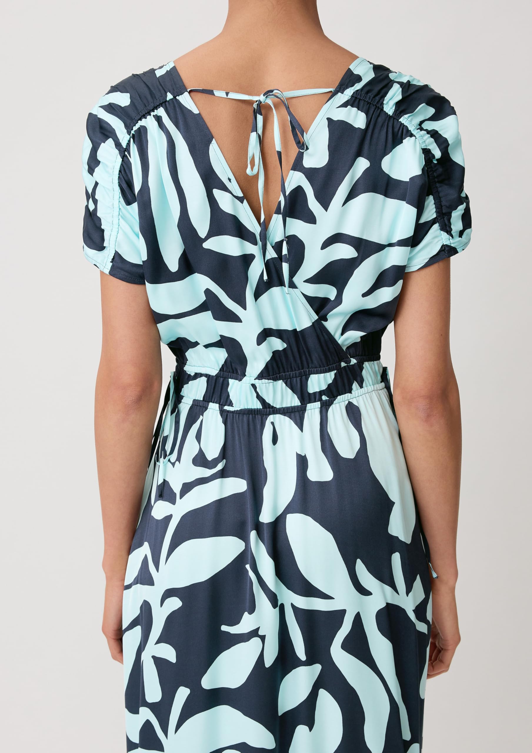 comma-satinkleid-mit-raffung-zitrone-gr-38-abendkleid image 6