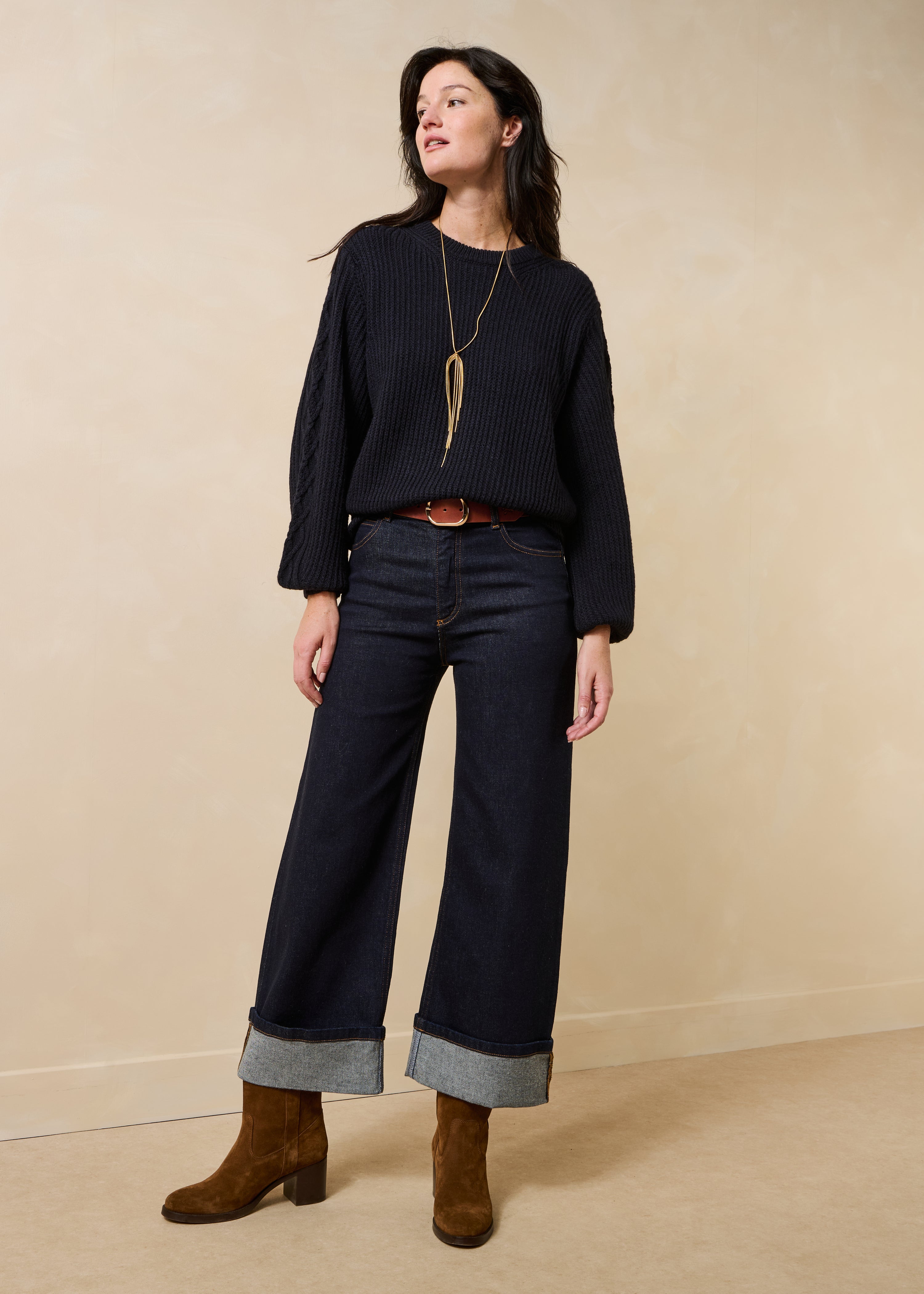 la-f-e-marabout-e-gosco-pullover-marine-wolle-alpaka image 2