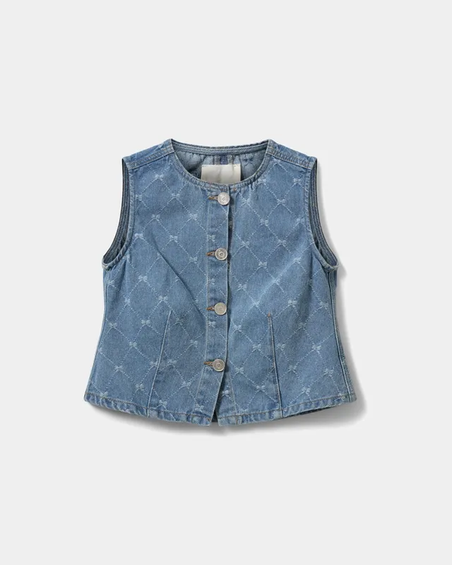sofie-schnoor-young-carlasy-weste-denim-blue-schleifen image 1