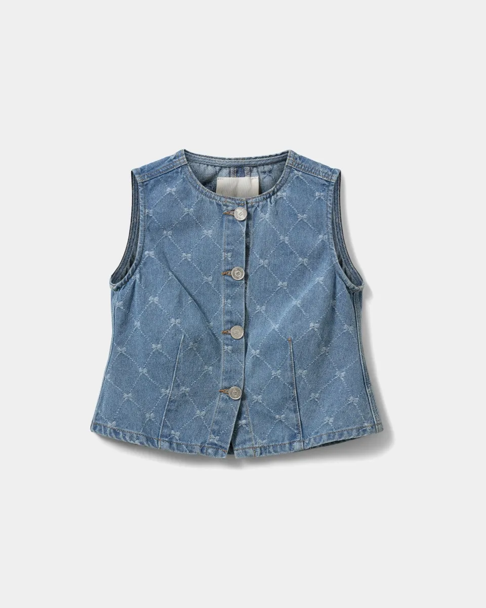 sofie-schnoor-young-carlasy-weste-denim-blue-schleifen image 1