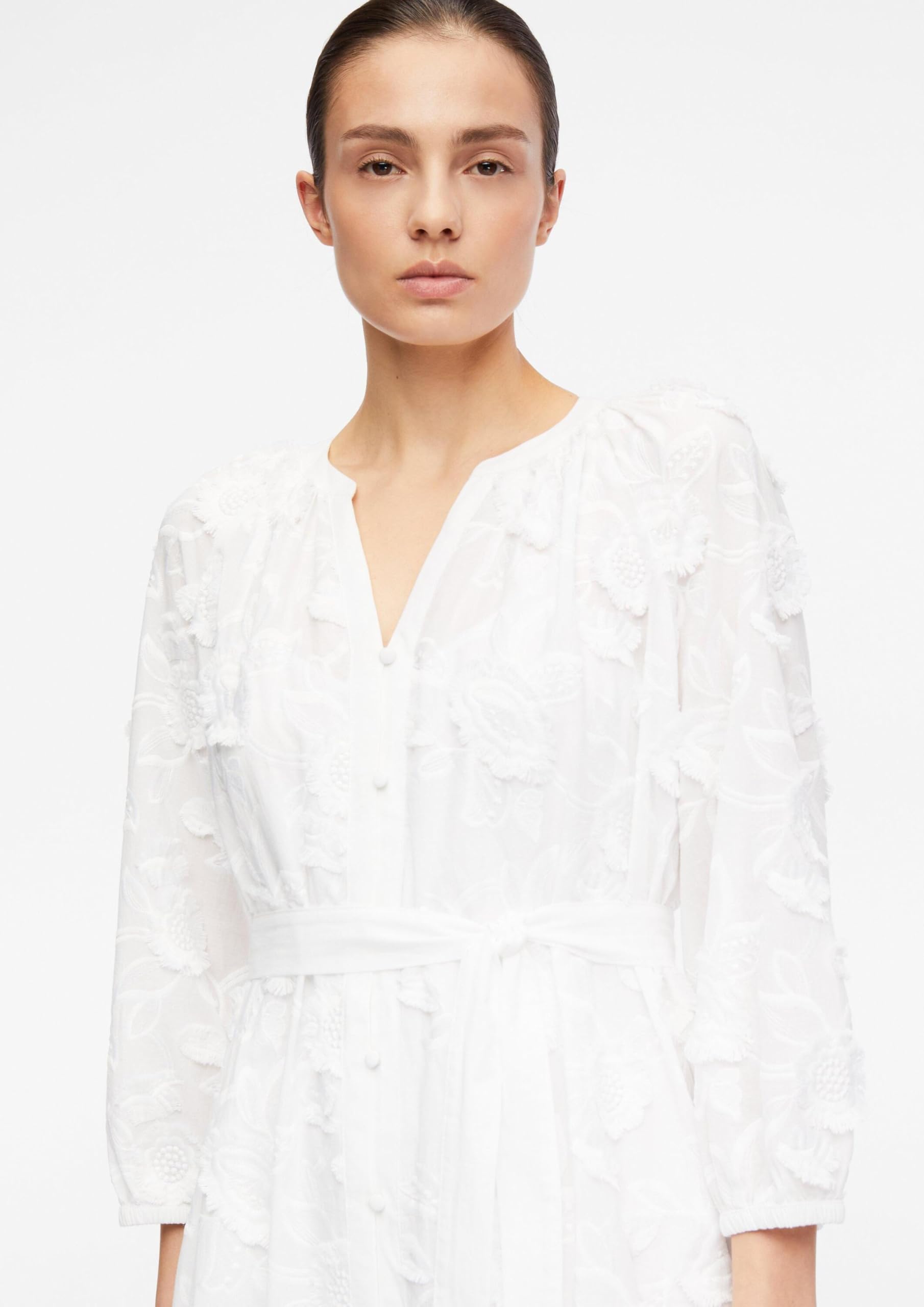 comma-midikleid-baumwoll-voile-fil-coup-floral-gr-40 image 3