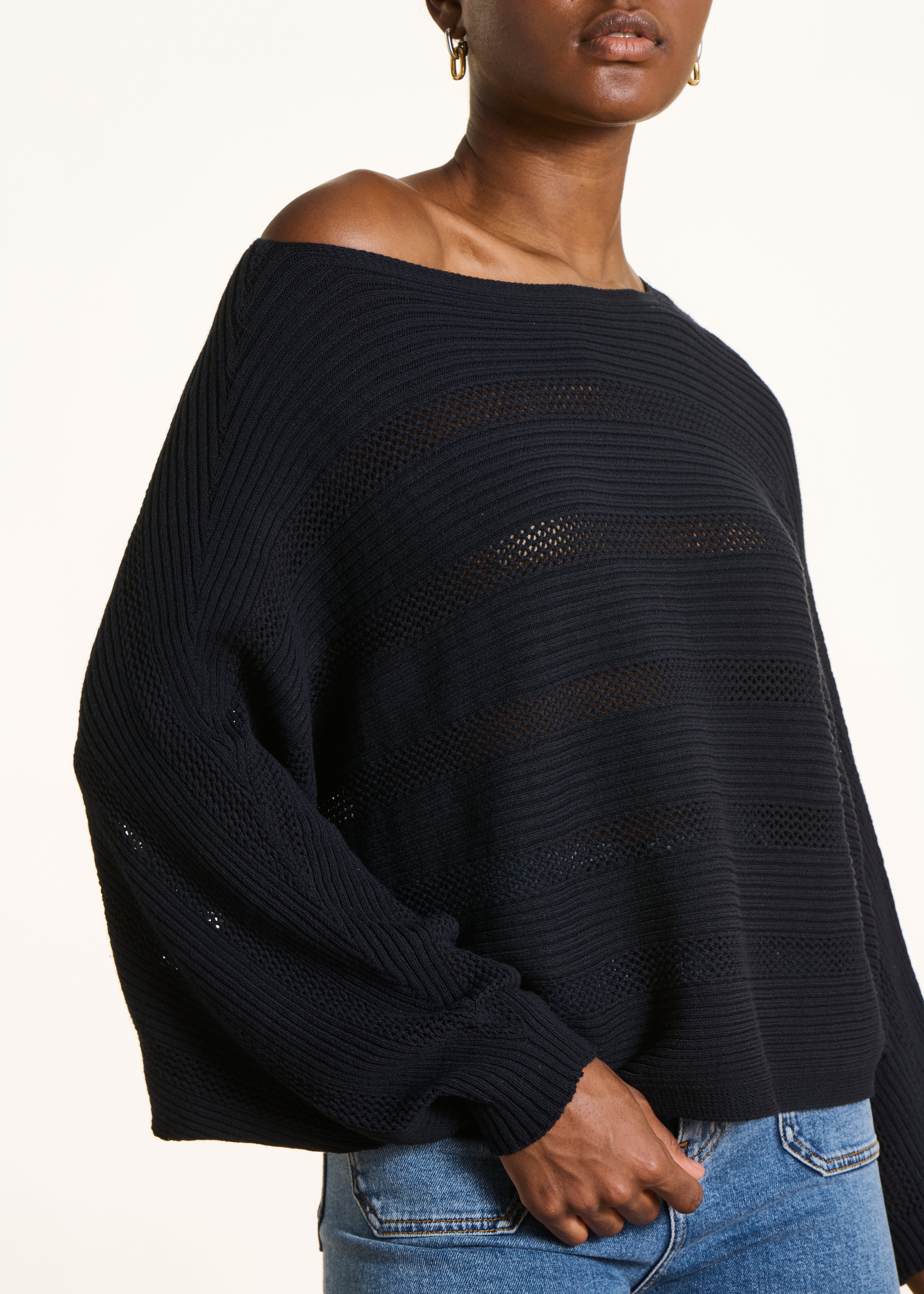 la-f-e-marabout-e-fartac-pullover-dunkelblau-kurz-cape image 5