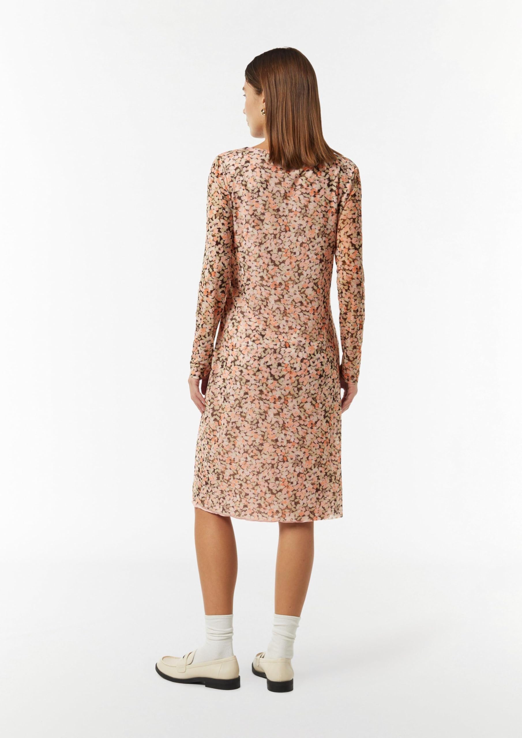 comma-midikleid-mesh-floraler-print-kleid-gr-e-38-rosa image 6