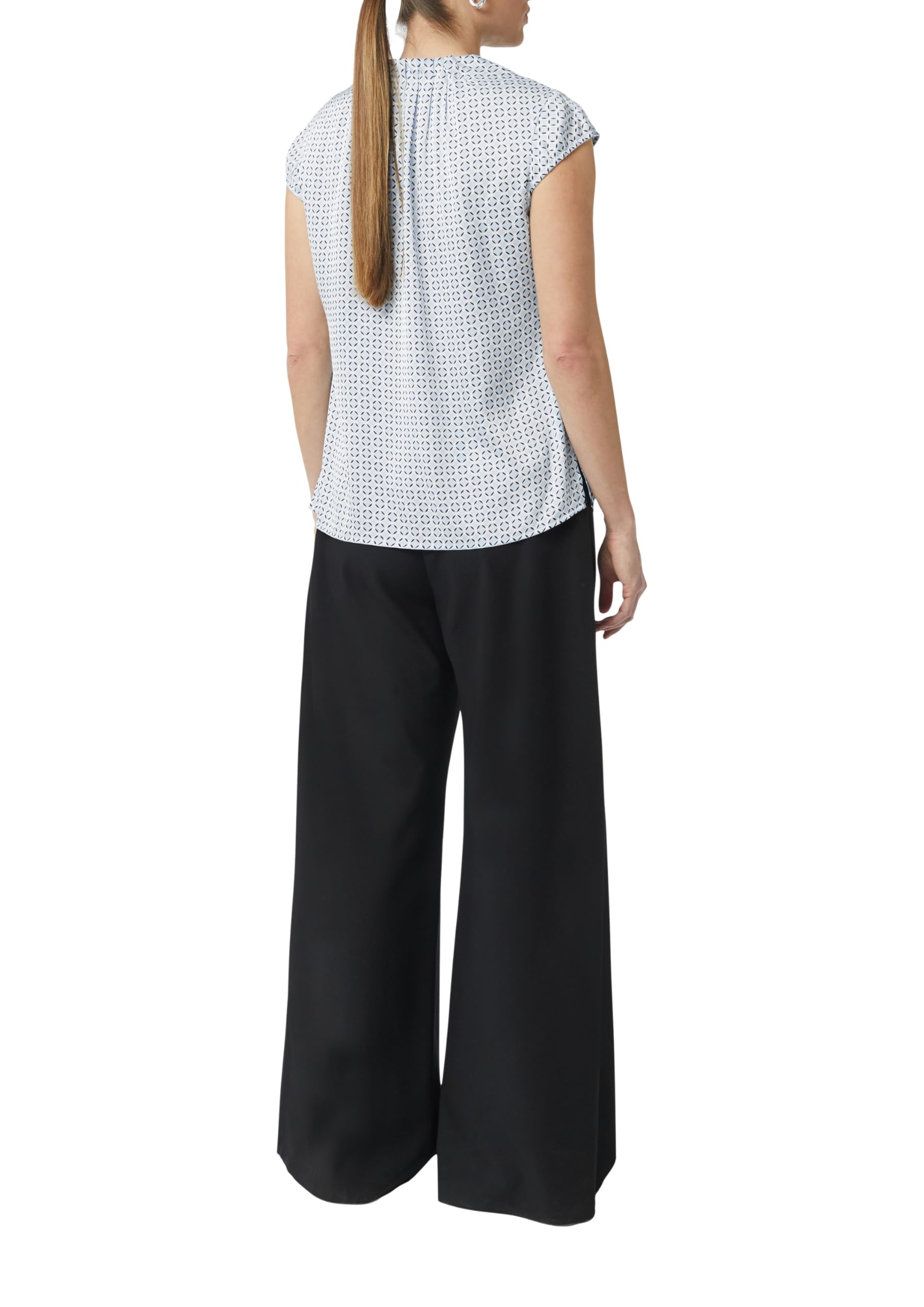 comma-feine-longbluse-mit-animalprint-schwarz image 2