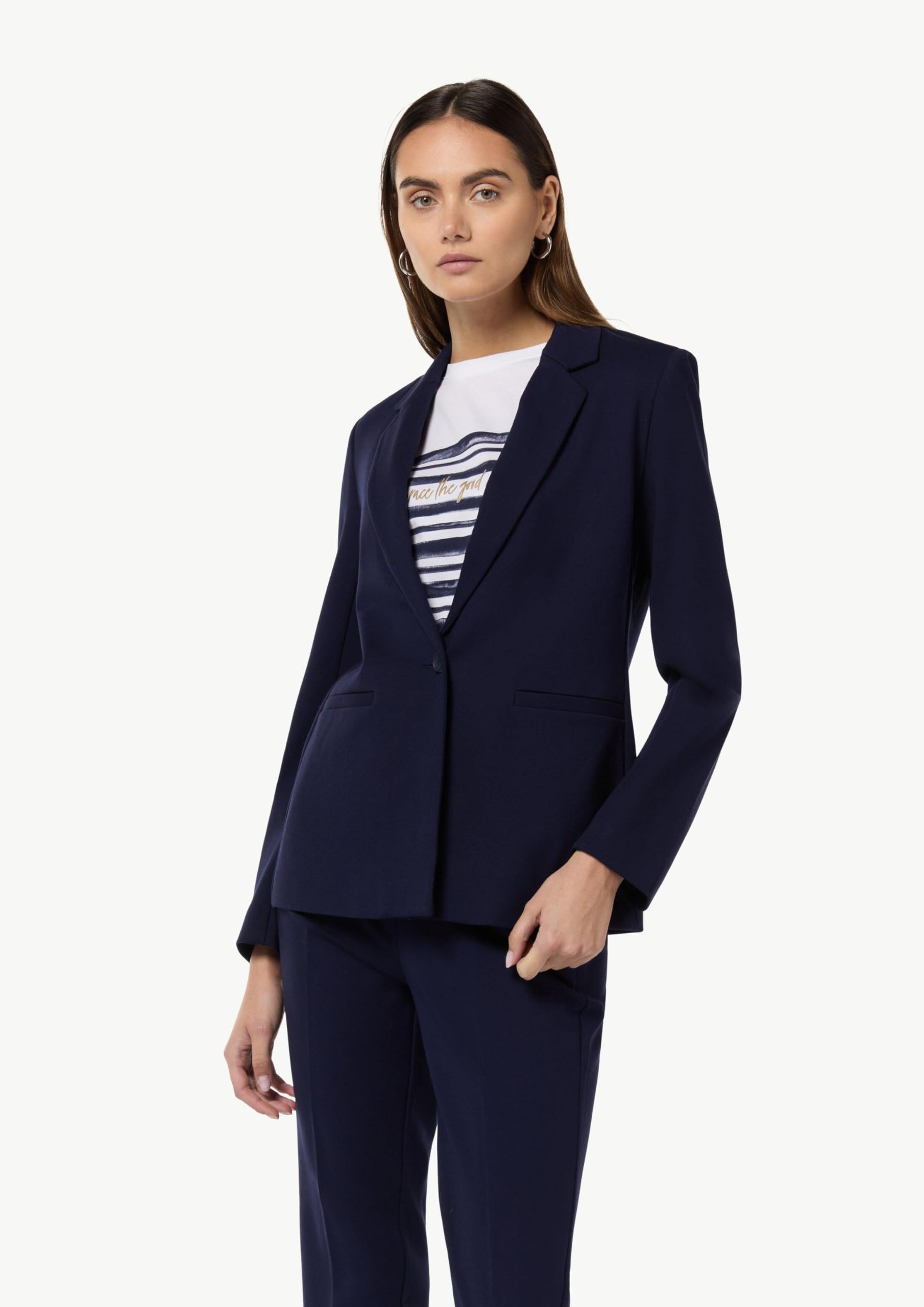 comma-jersey-blazer-gr-e-34-navy-stretch image 6