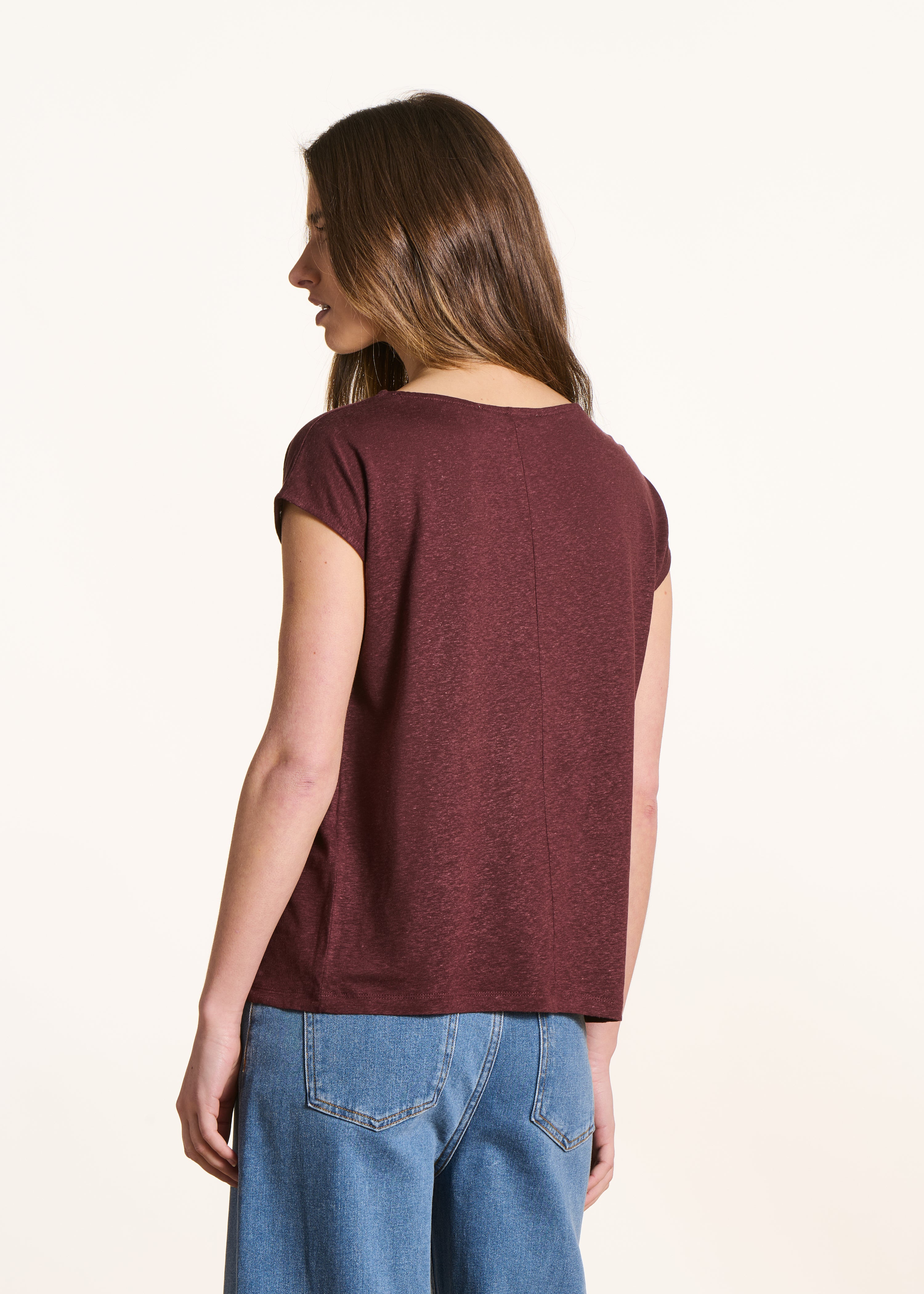 la-f-e-marabout-e-virano-t-shirt-braun-lyocell-leinen image 3