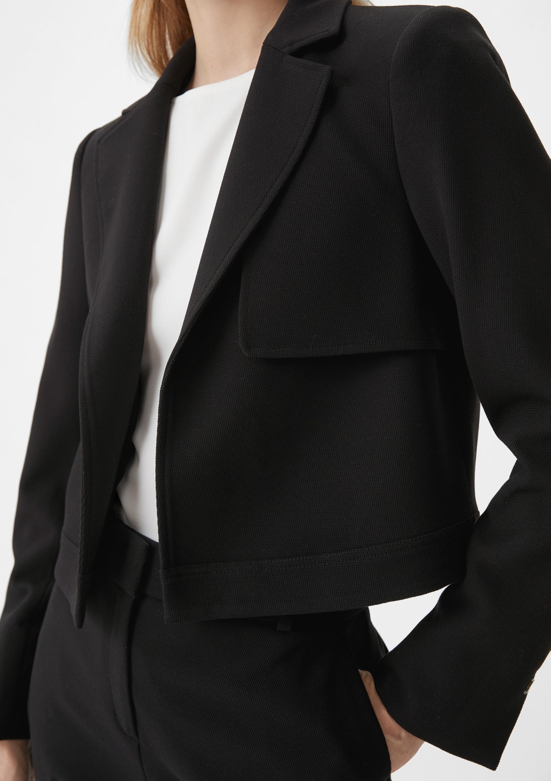 comma-blazer-kurz-damen-viskosemix-reverskragen image 5