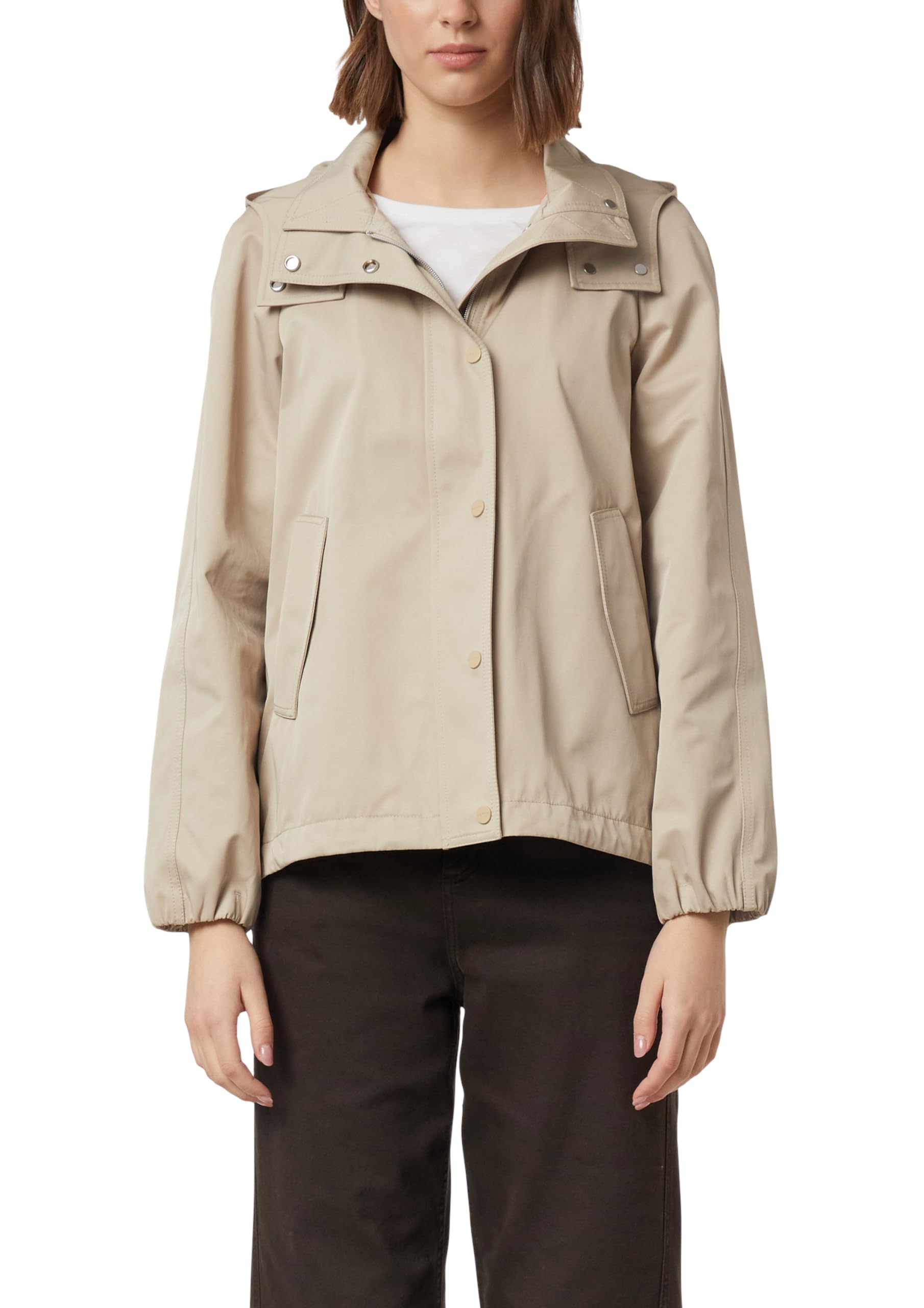 comma-outdoor-jacke-stehkragen-kapuze-gr-40-beige-bergang image 1