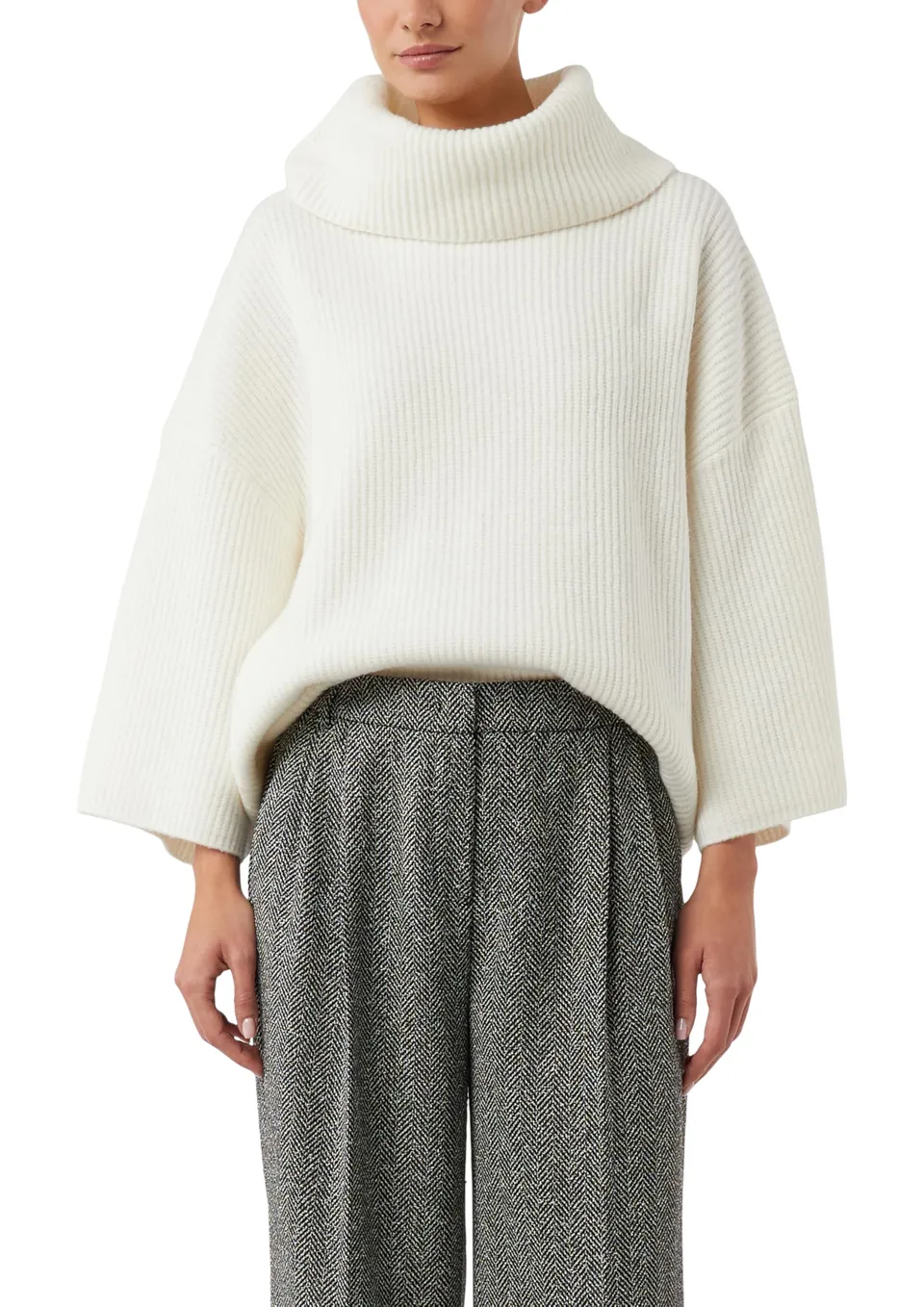 comma-2172911-poncho-schiefergrau-mit-rollkragen image 1