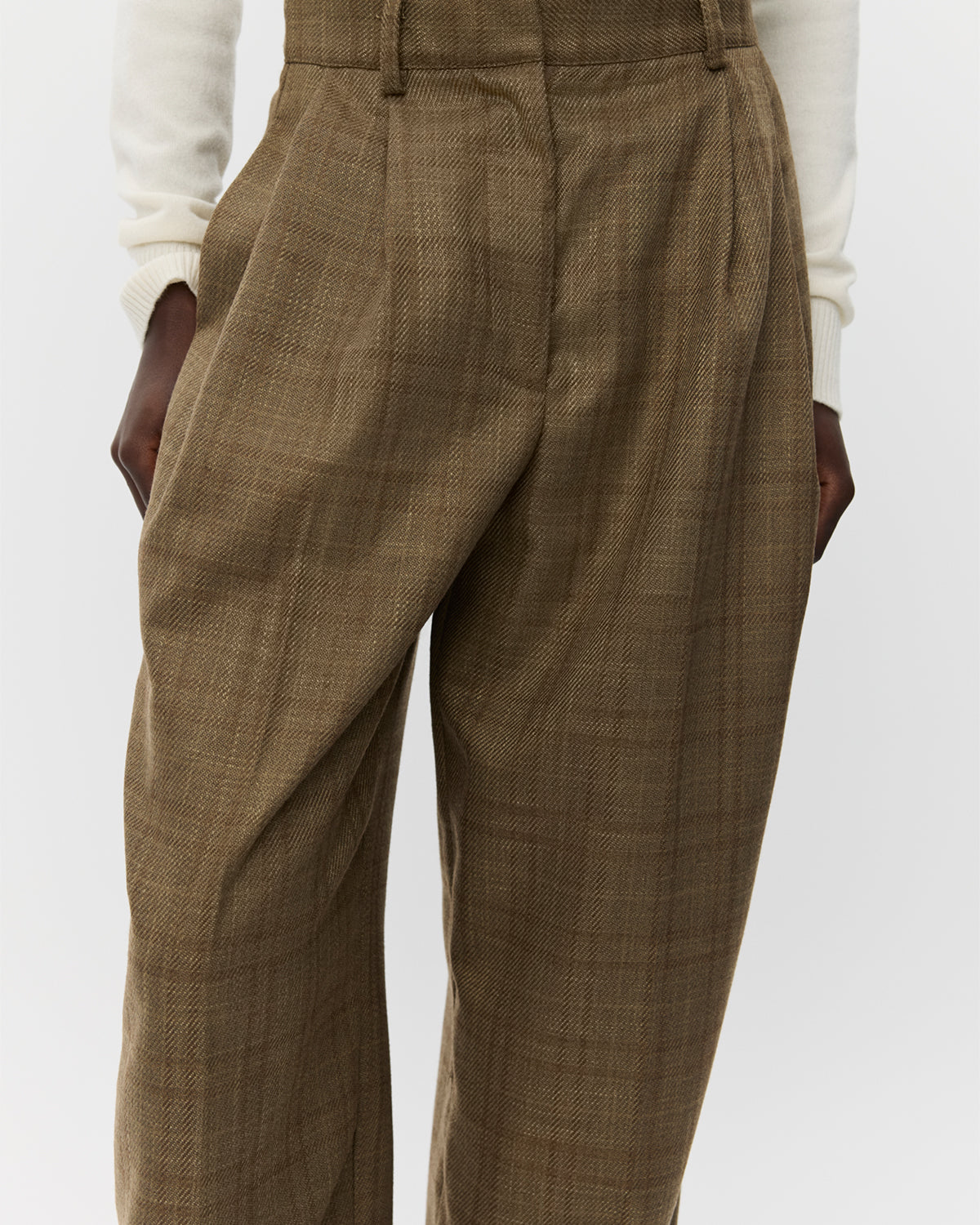 sofie-schnoor-women-carlottasw-hose-braun-tweed-wide-leg image 5
