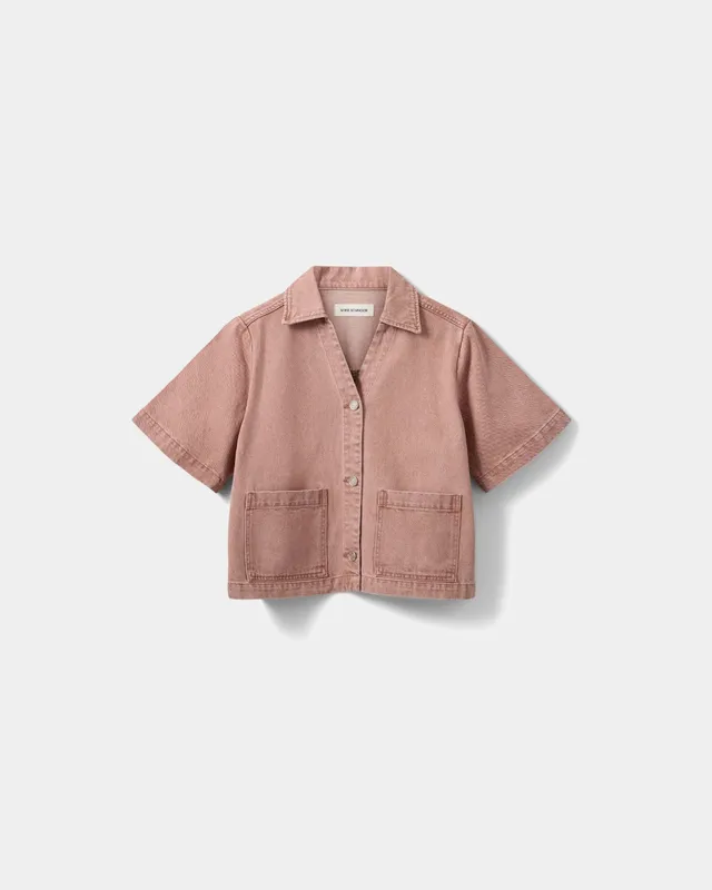 sofie-schnoor-women-manjasw-denimhemd-rose-kurzarm-oversize image 1