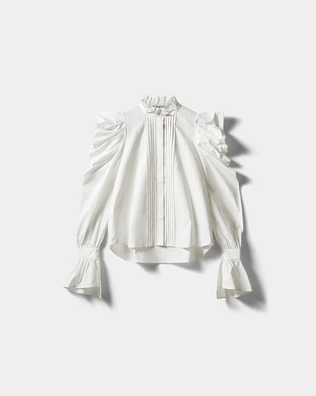 sofie-schnoor-women-icon-010-ilcysw-bluse-offwhite-stick image 1