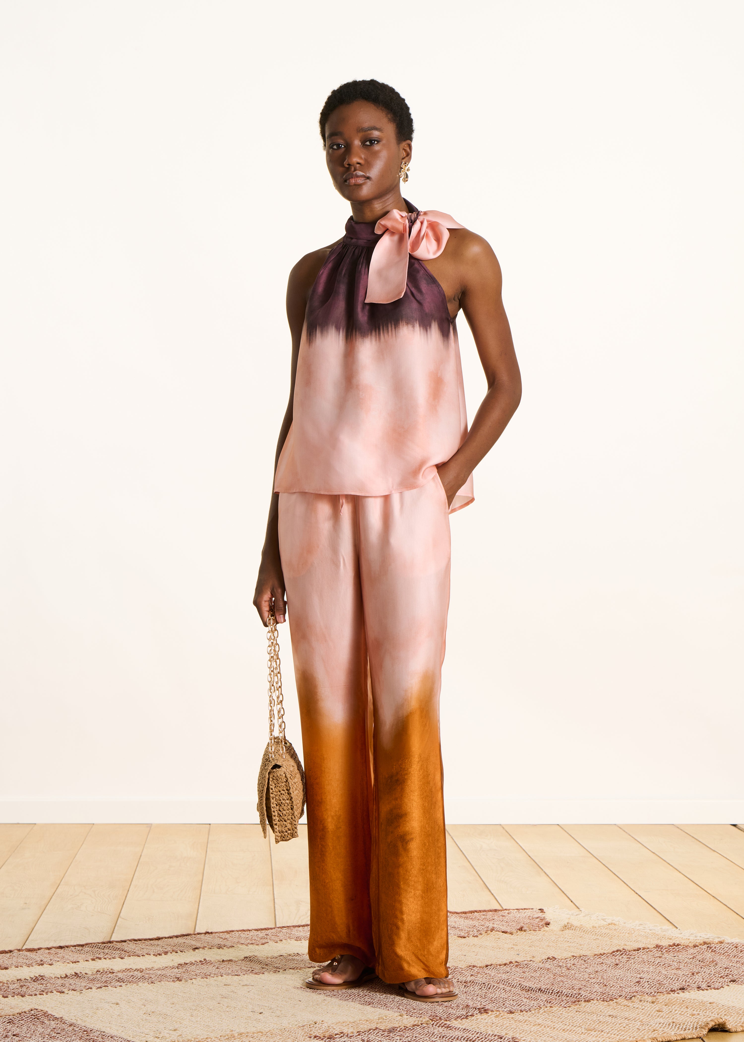 la-f-e-marabout-e-folino-top-rosa-satin-tie-dye-34-44 image 2