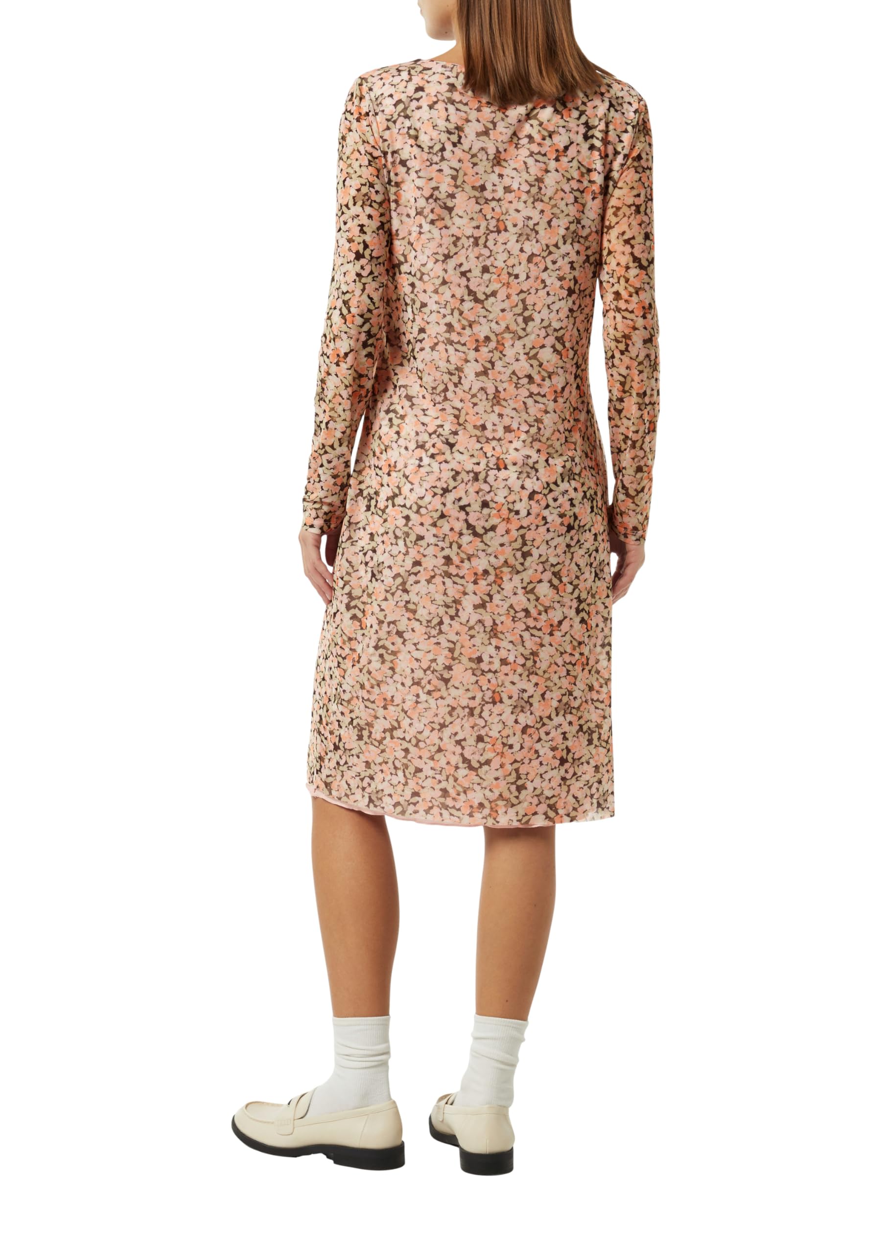 comma-midikleid-mesh-floraler-print-kleid-gr-e-38-rosa image 2