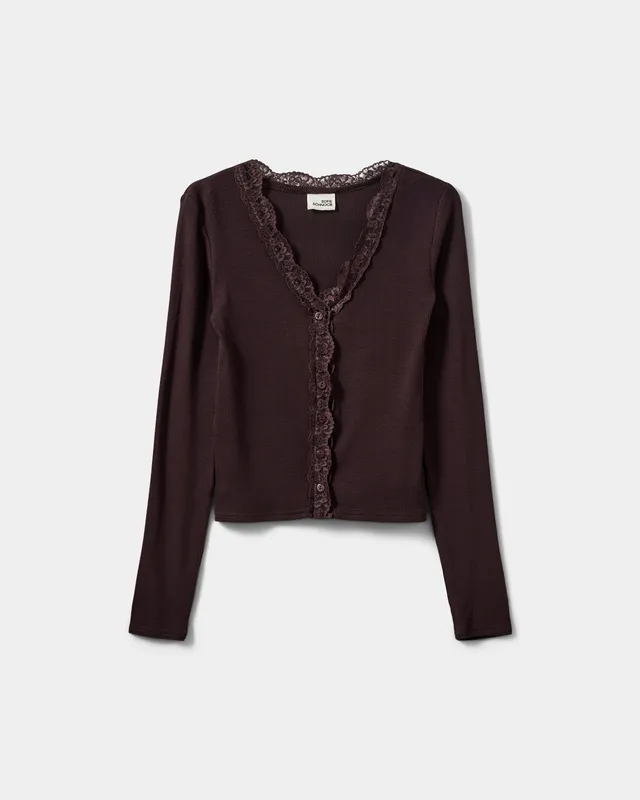 sofie-schnoor-young-anyiasy-cardigan-dark-plum-viskose image 1