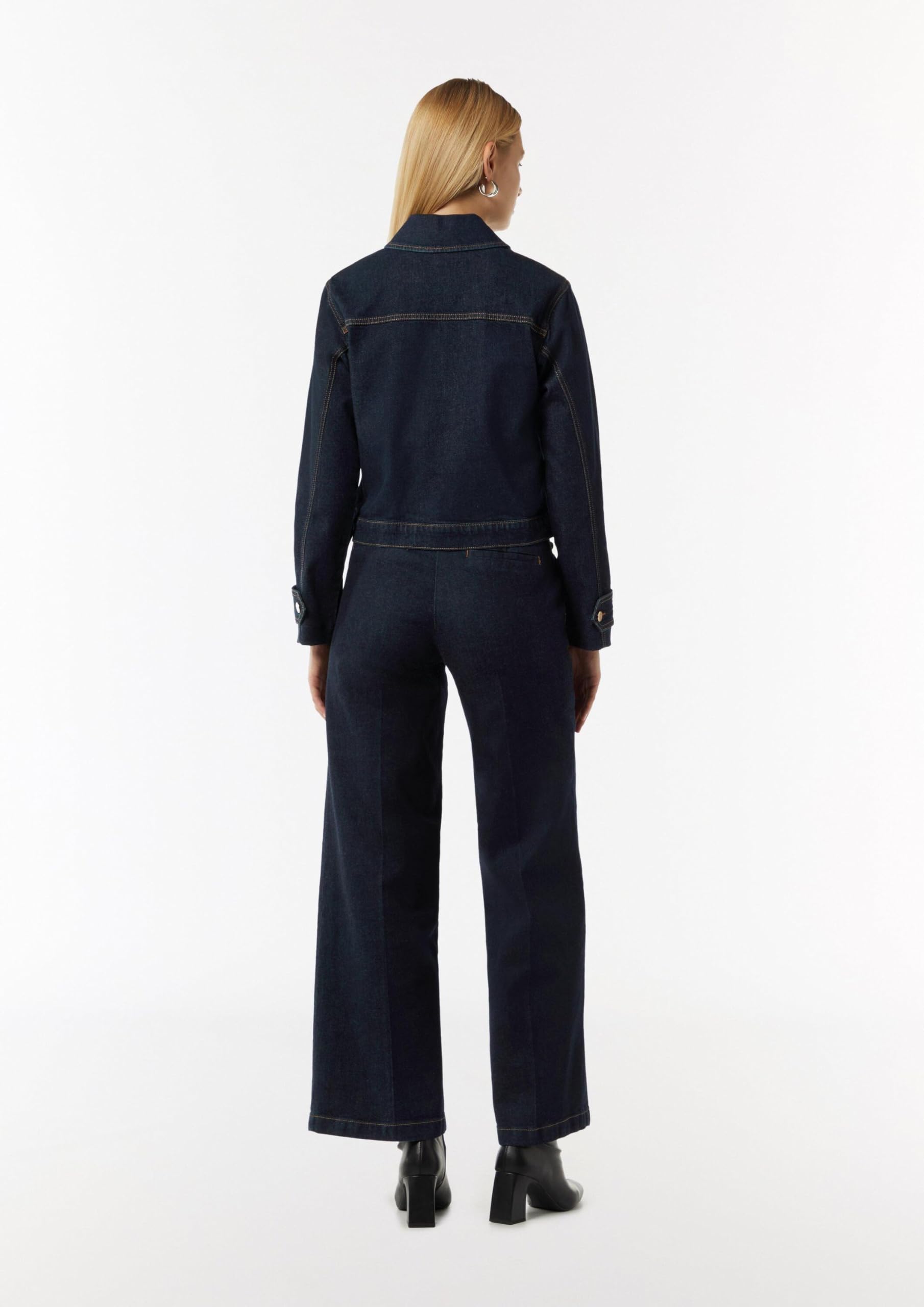 comma-denimjacke-kastig-gold-kn-pfe-jacke-gr-e-40-navy image 6