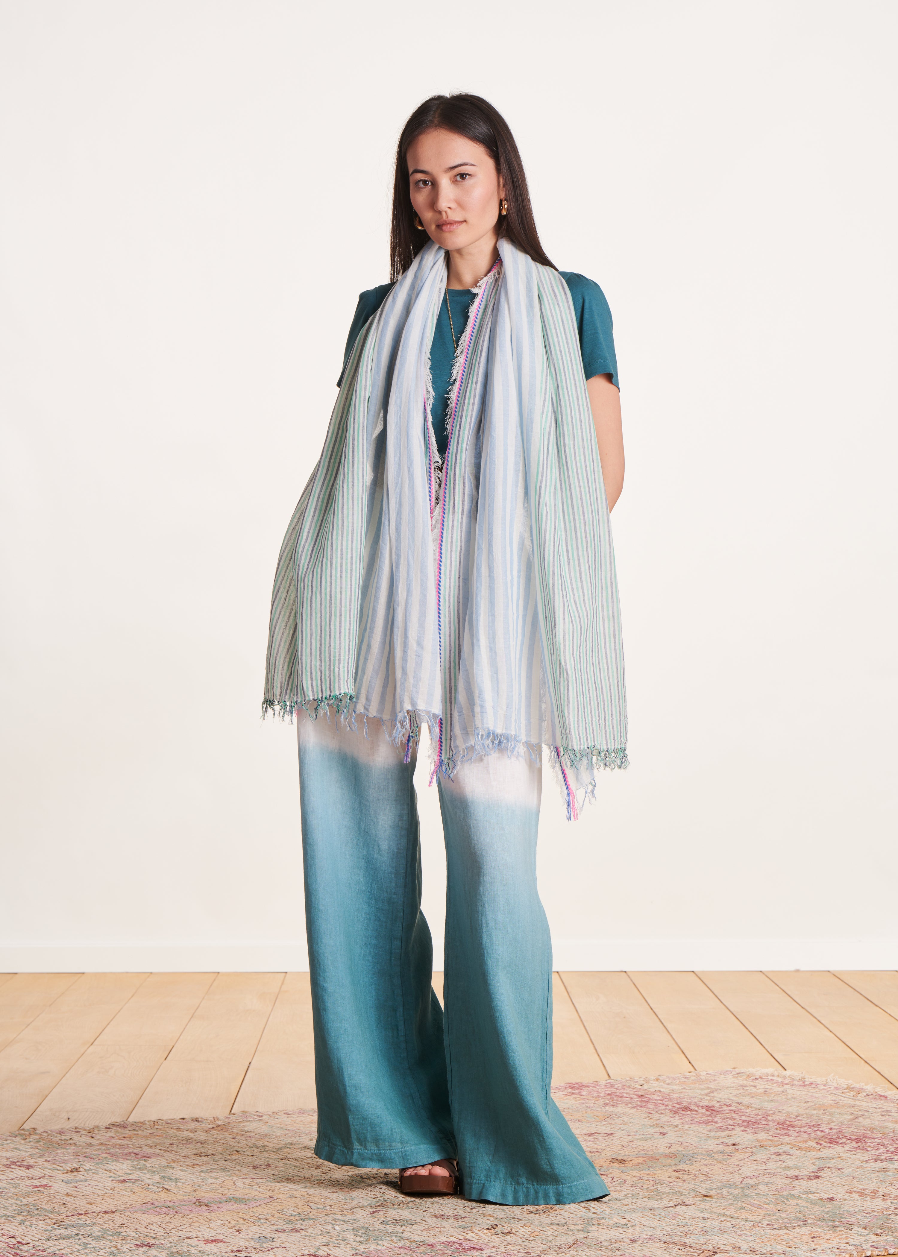 la-f-e-marabout-e-accessoires-foulard-baumwollschal-gr-n-tu image 3