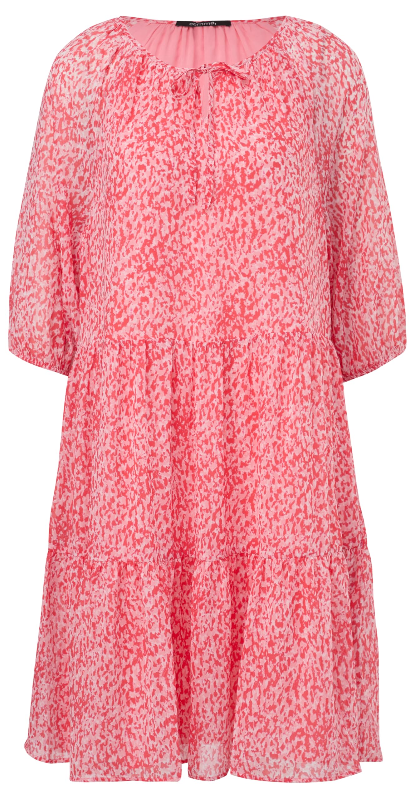comma-2148165-midi-kleid-chiffon-pink-damen image 3