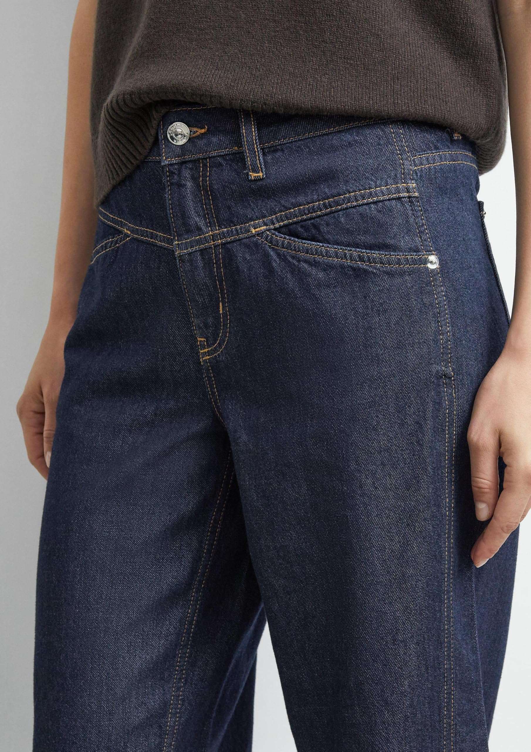 comma-jeans-barrel-leg-jeans-gr-44-mid-rise-7-8 image 3