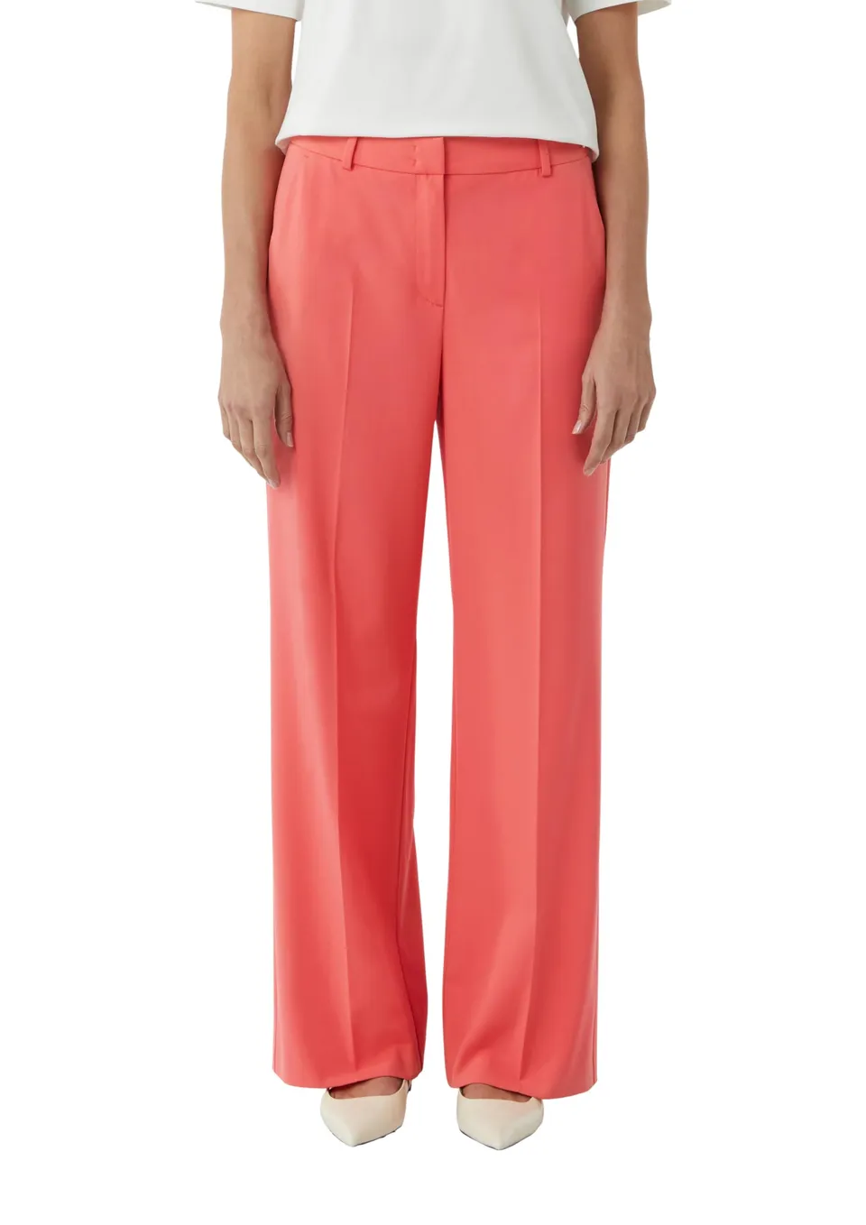 comma-marlenehose-hose-mit-weitem-bein-flie-end image 1