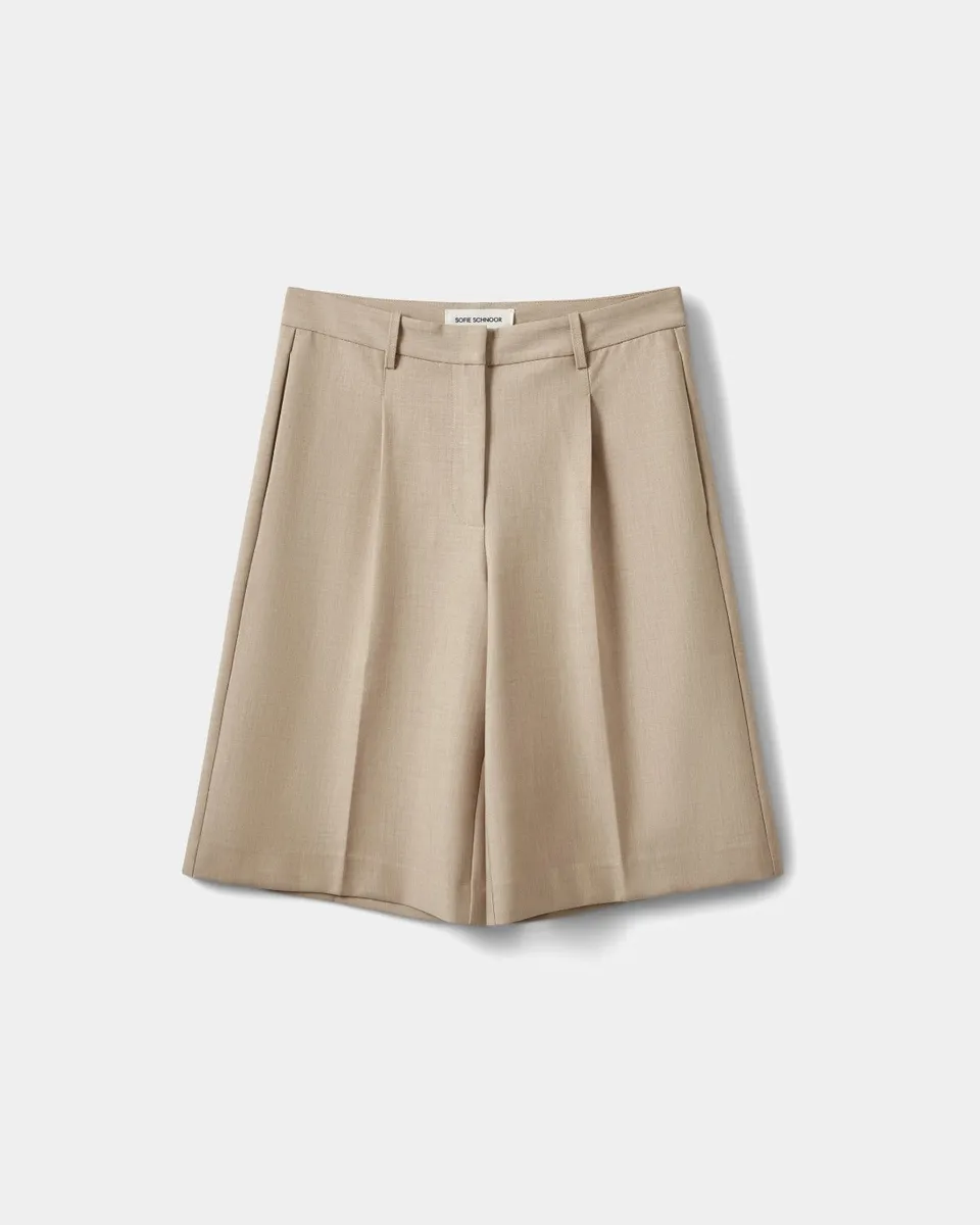 sofie-schnoor-elsysw-damen-shorts-light-sand-high-waist image 1