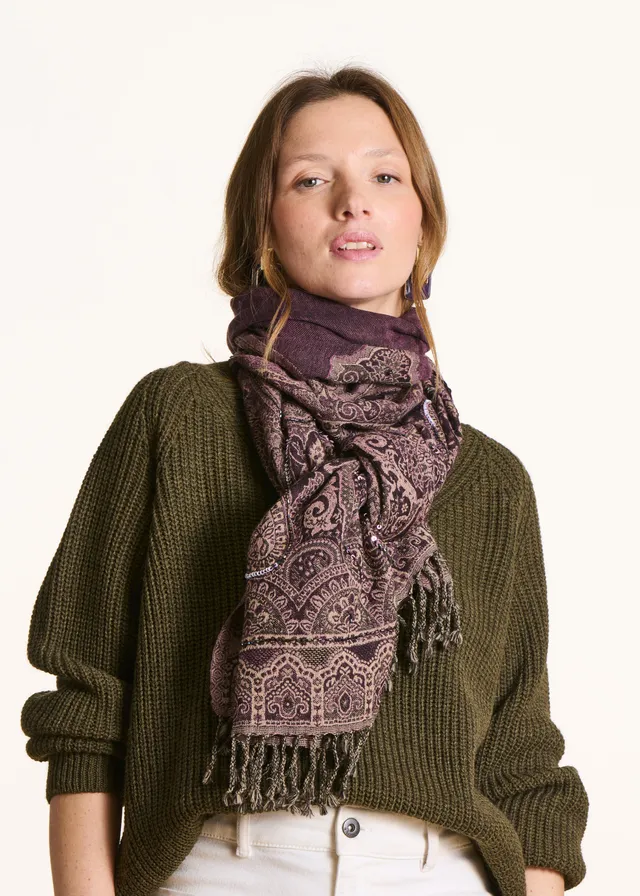 la-f-e-marabout-e-ecailla-schal-violett-einheitsgr image 1
