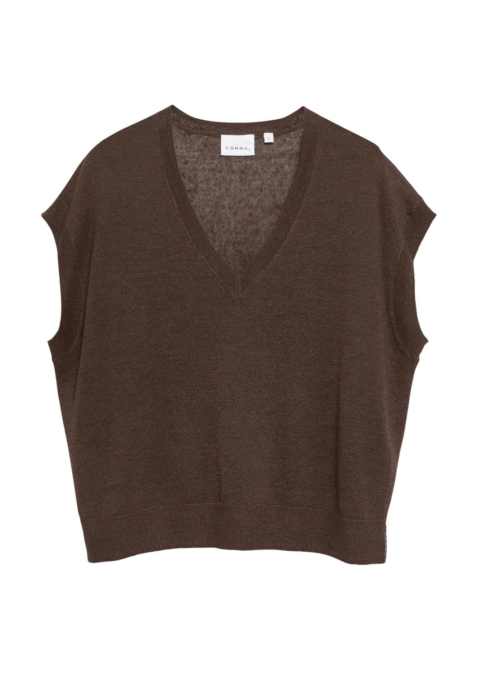 comma-strickpullover-gr-l-dunkelbraun-feinstrick-damen image 4