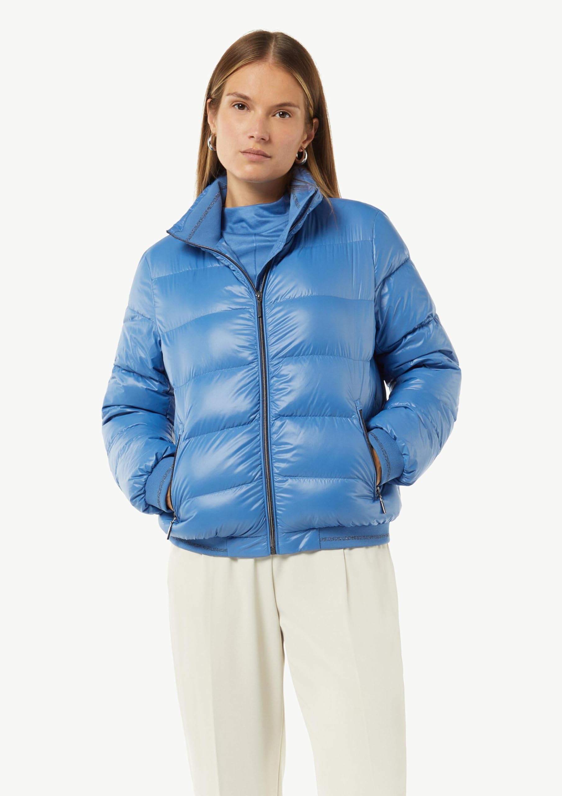 comma-pufferjacke-mit-stehkragen-und-rippb-ndchen-gr-40 image 5