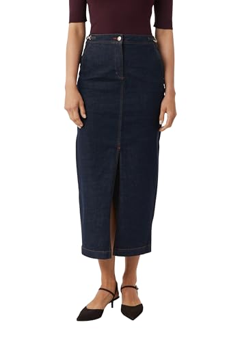 comma-jeans-rock-lang-denimrock-maxirock-blau-gerader-schnitt image 8