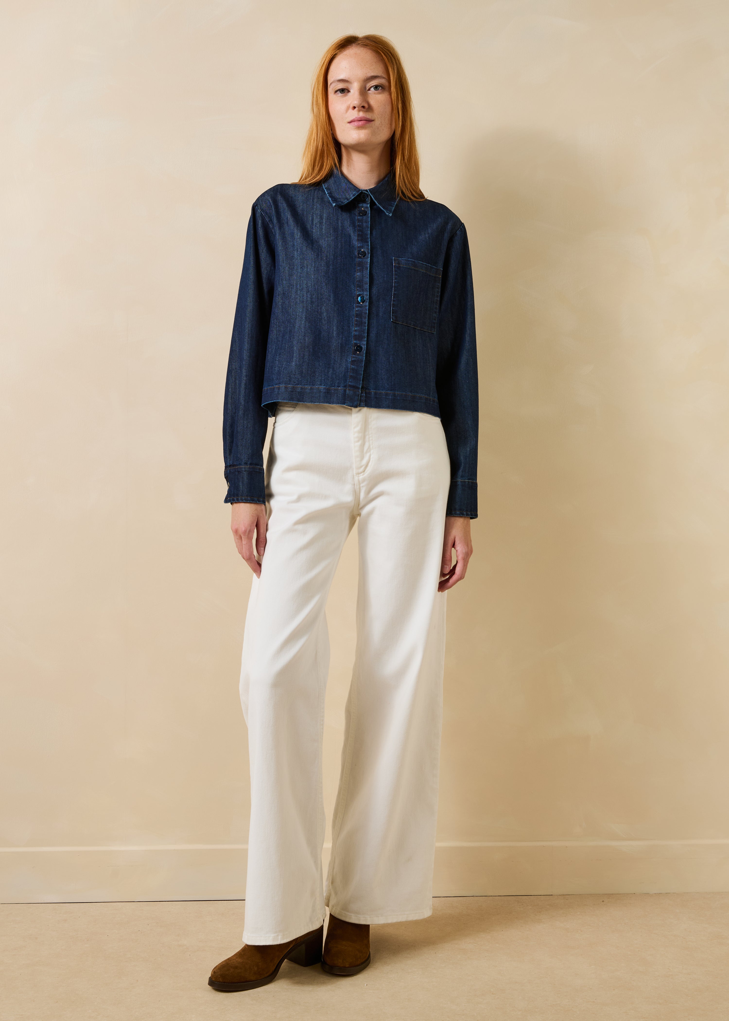la-f-e-marabout-e-dory-jeanshemd-brut-blau-kurz-oversize-damen image 2