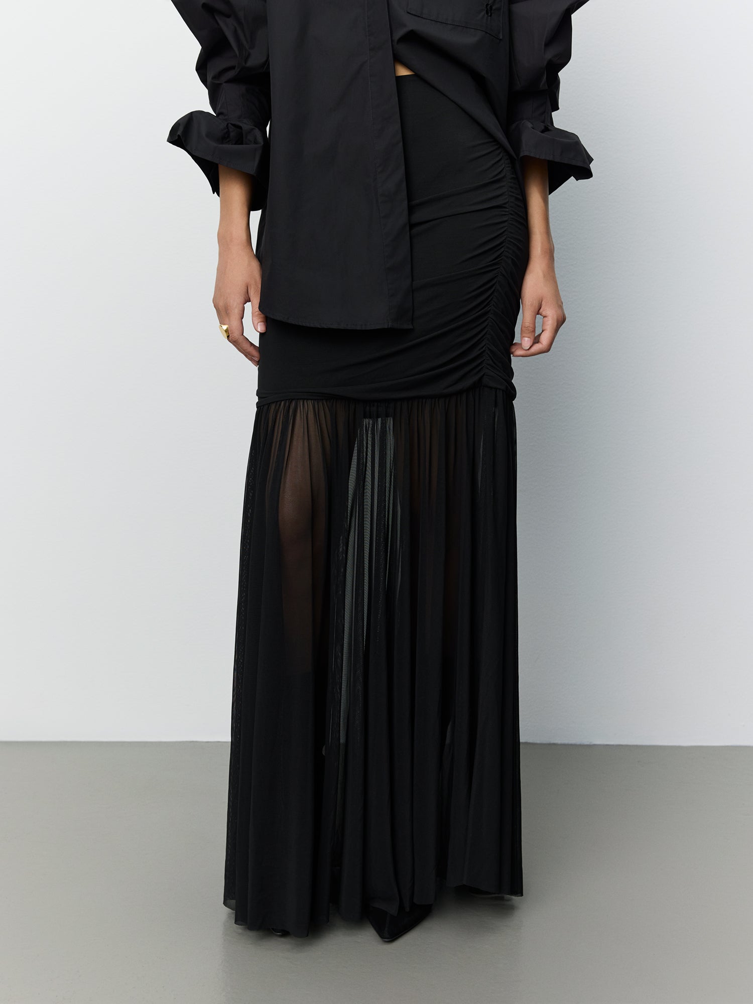 sofie-schnoor-zissasw-maxirock-schwarz-mesh image 5