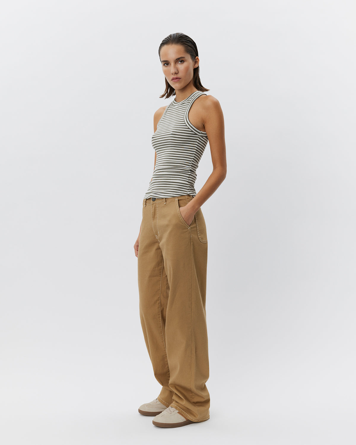 sofie-schnoor-women-julliesw-top-army-striped-viskose image 4